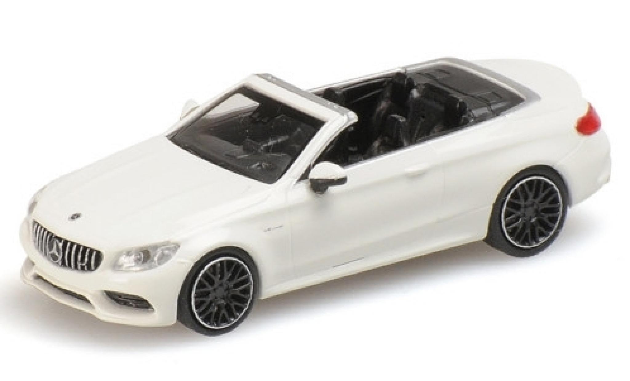 Mercedes Classe C 1/87 Minichamps AMG C63 Convertible (A205) white 2019 diecast model cars