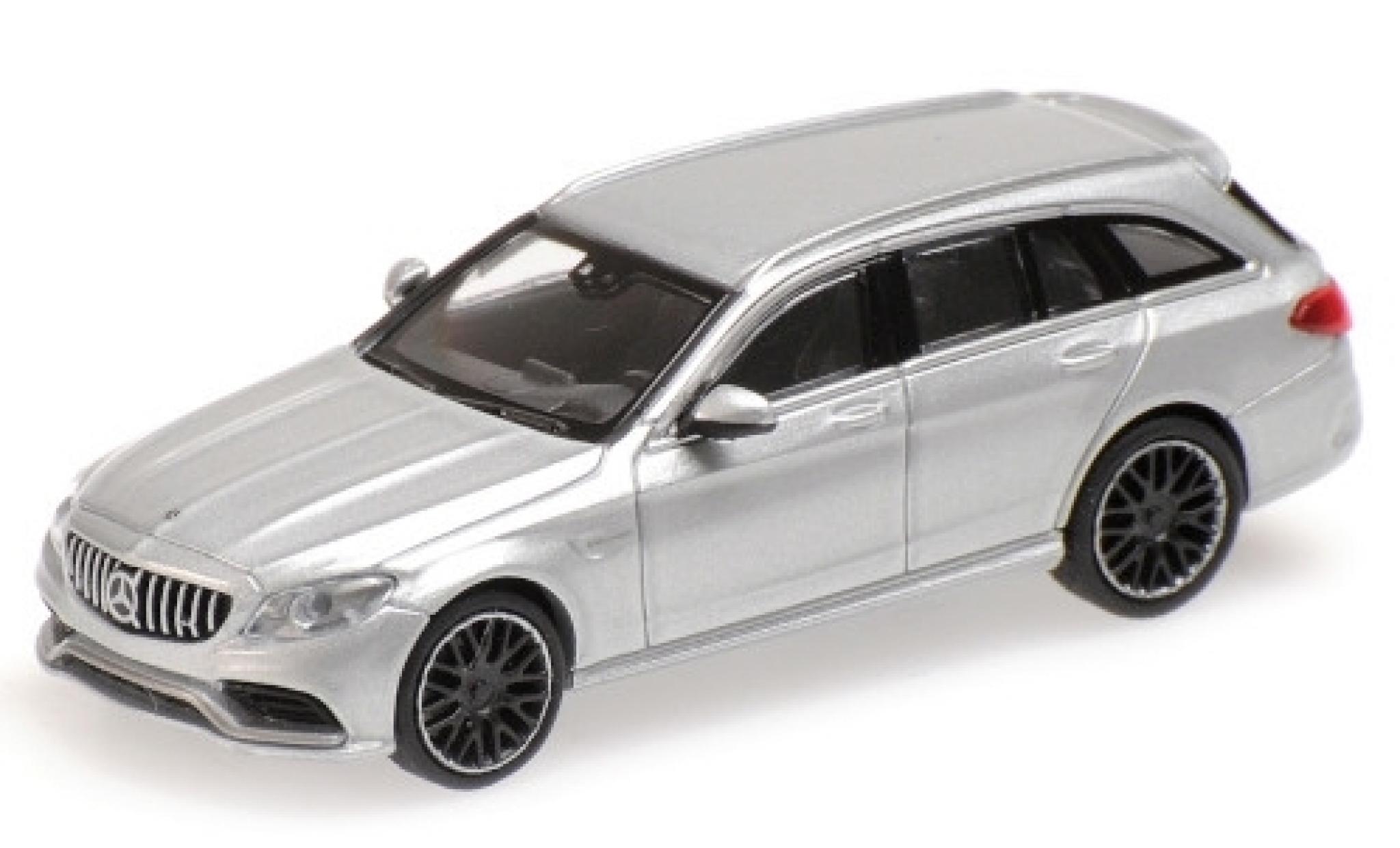 Mercedes Classe C 1/87 Minichamps AMG C63 T-Modell (S205) grey 2019 diecast model cars