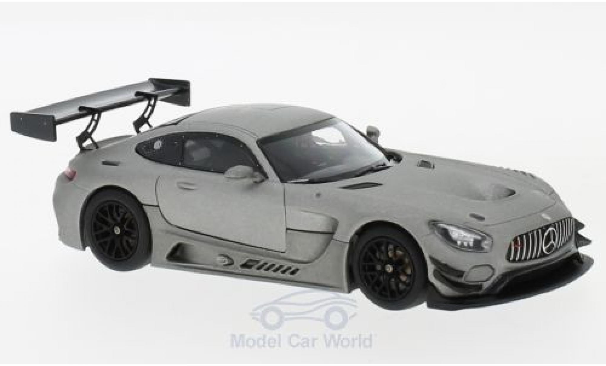 Mercedes AMG GT 1/43 Minichamps 3 matt-grey 2017 Plain Body Version diecast model cars
