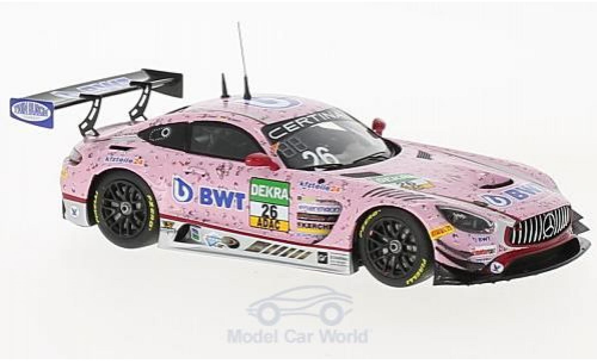 Mercedes AMG GT 1/43 Minichamps 3 No.26 BWT M&uuml;cke Motorsport BWT ADAC GT Masters 2017 S.Asch/L.Auer/S.M&uuml;cke diecast model cars