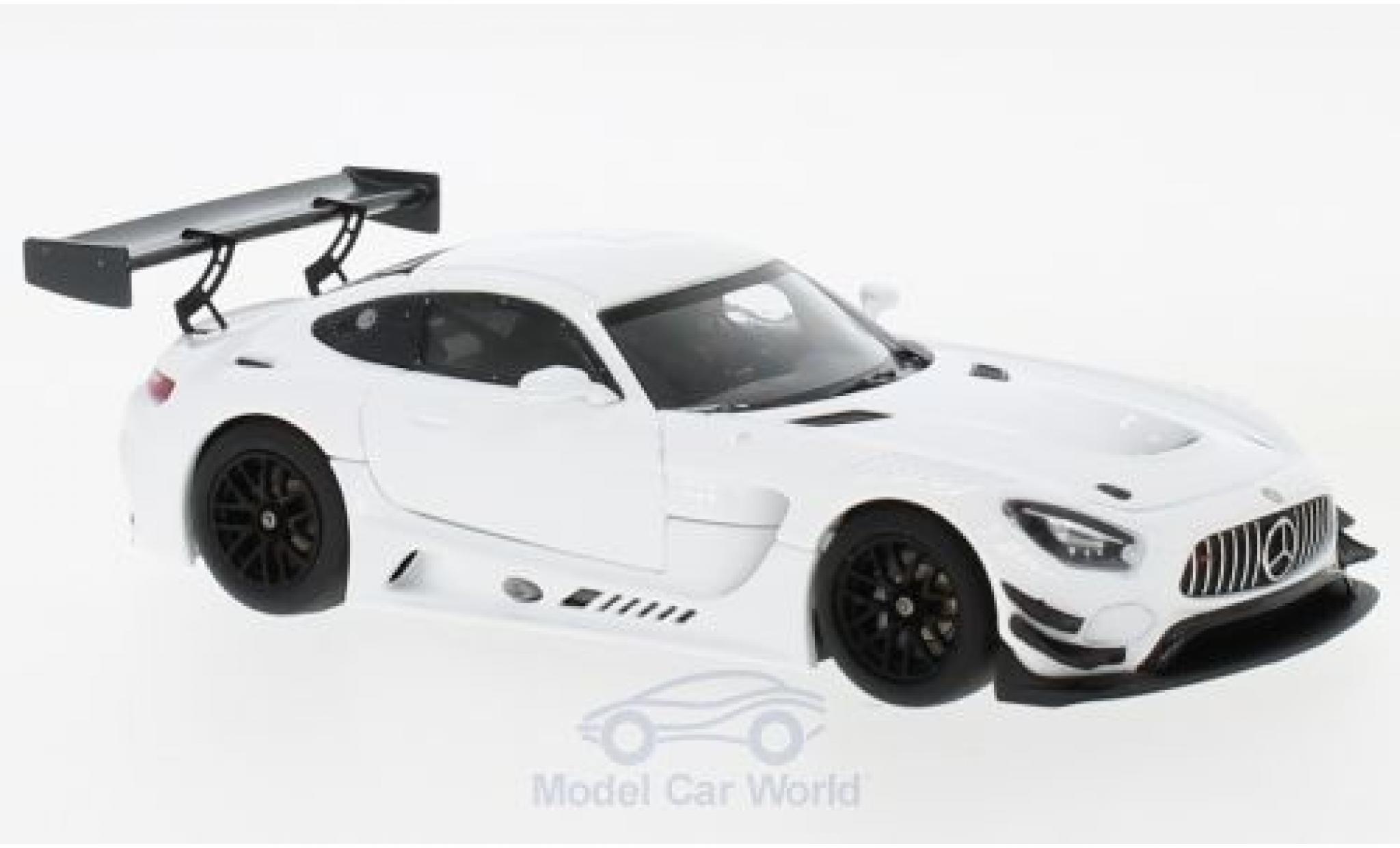 Mercedes AMG GT 1/43 Minichamps 3 white 2017 Plain Body Version diecast model cars