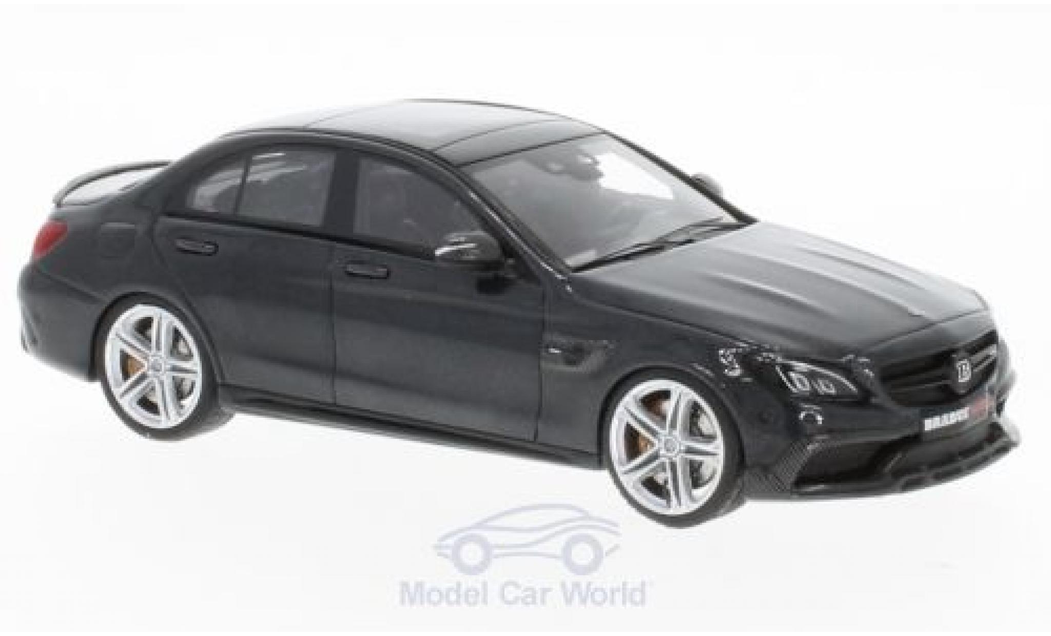 Mercedes Classe E 1/43 Minichamps Brabus 600 black 2015 Basis AMG E63 S diecast model cars