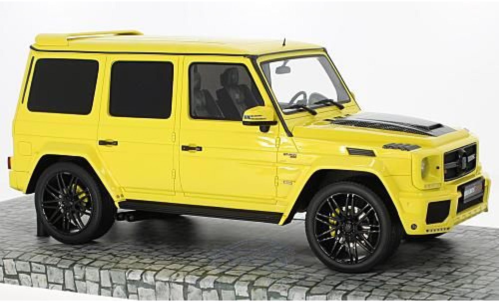 Mercedes Classe G 1/18 Minichamps Brabus 850 6.0 Biturbo Widestar yellow 2016 Basis G 63 AMG diecast model cars