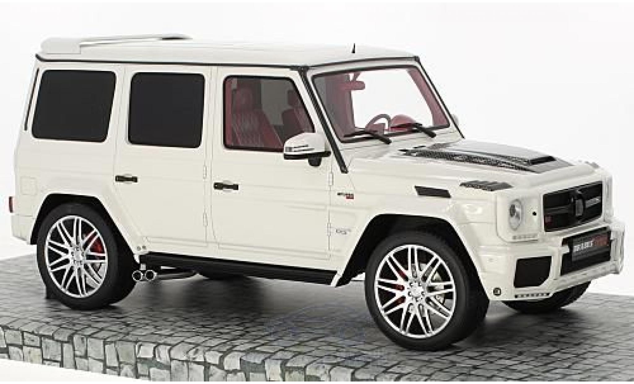 Mercedes Classe G 1/18 Minichamps Brabus 850 6.0 Widestar white 2016 Basis G63 AMG diecast model cars