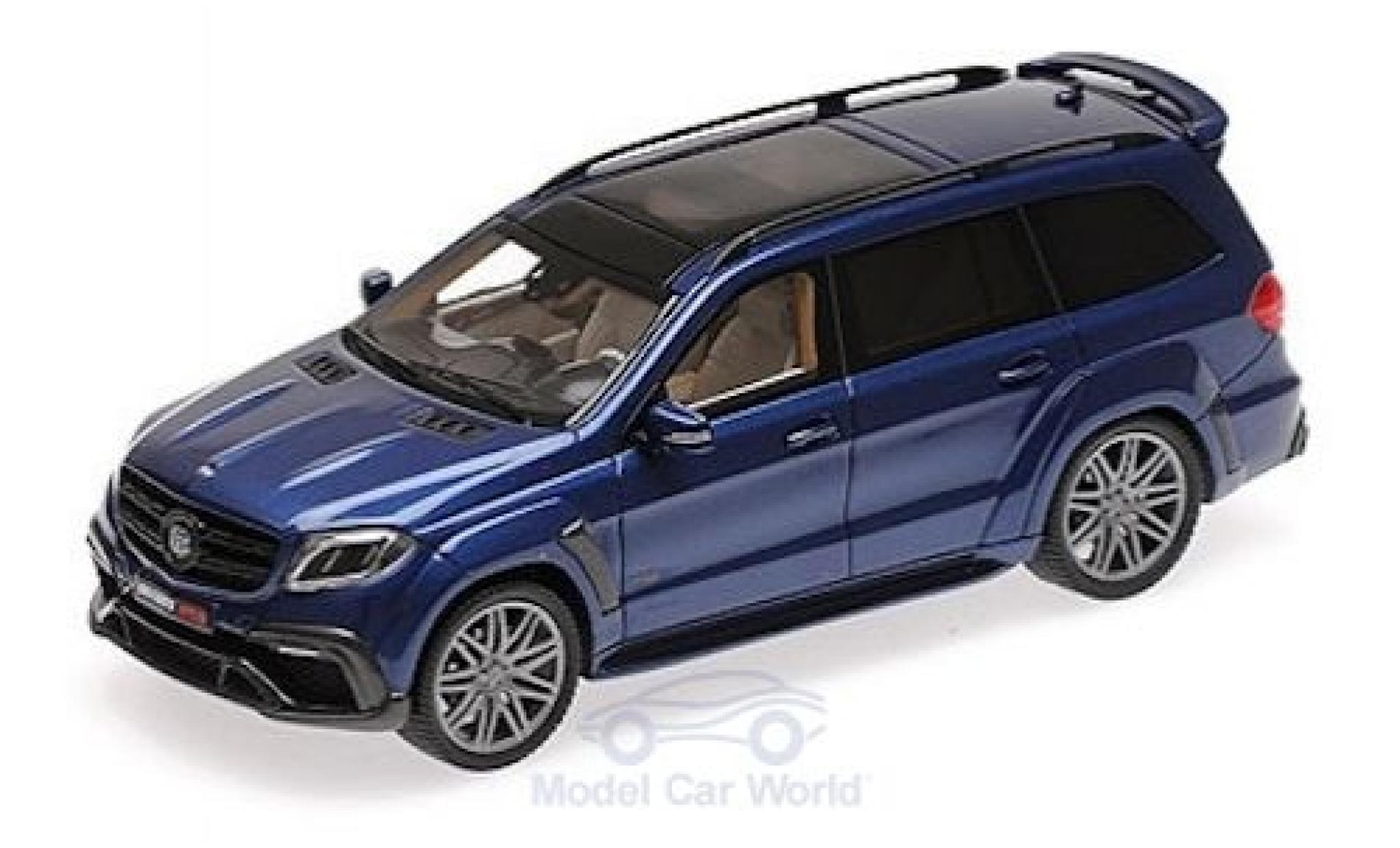 Mercedes Classe S 1/43 Minichamps Brabus 850 Widestar XL metallic blue 2017 Basis AMG GLS 63 diecast model cars