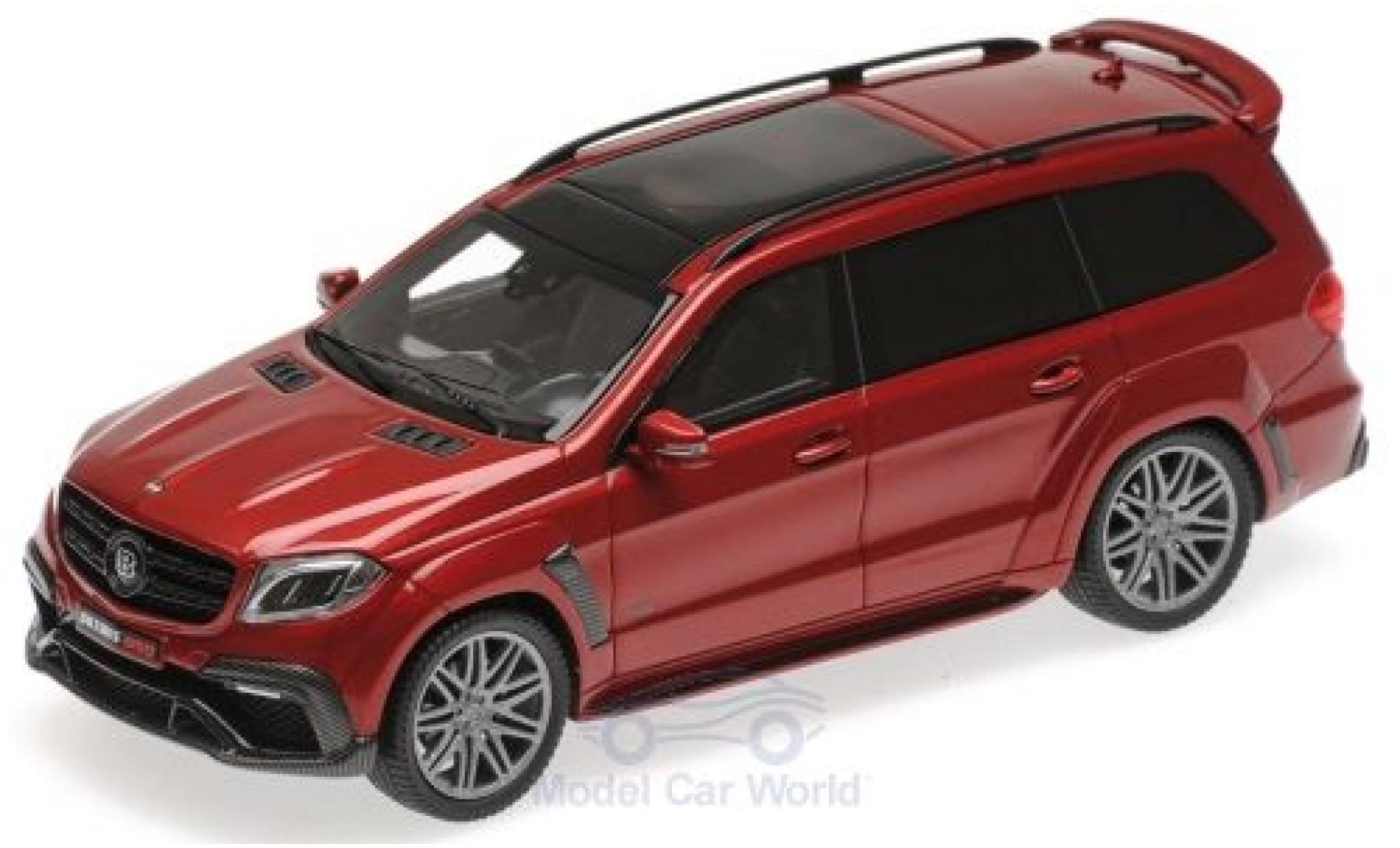 Mercedes Classe S 1/43 Minichamps Brabus 850 Widestar XL metallic red 2017 Basis AMG GLS 63 diecast model cars