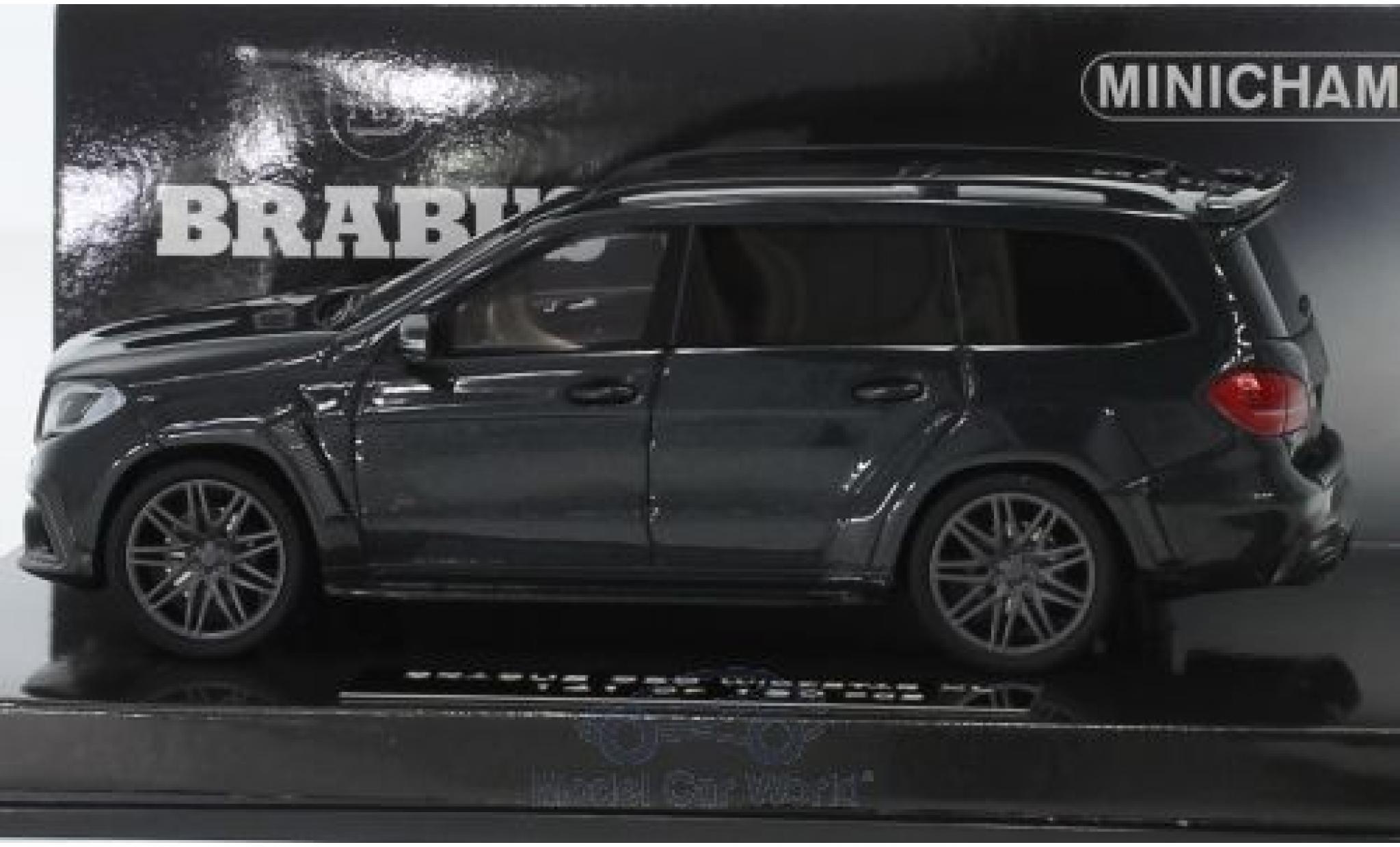 Mercedes Classe S 1/43 Minichamps Brabus 850 Widestar XL metallic black 2017 Basis AMG GLS 63 diecast model cars