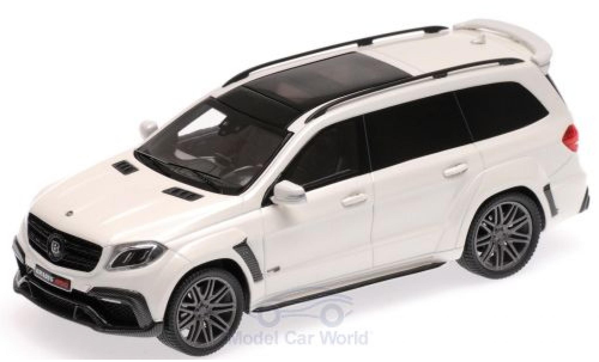 Mercedes Classe S 1/43 Minichamps Brabus 850 Widestar XL metallic white 2017 Basis AMG GLS 63 diecast model cars