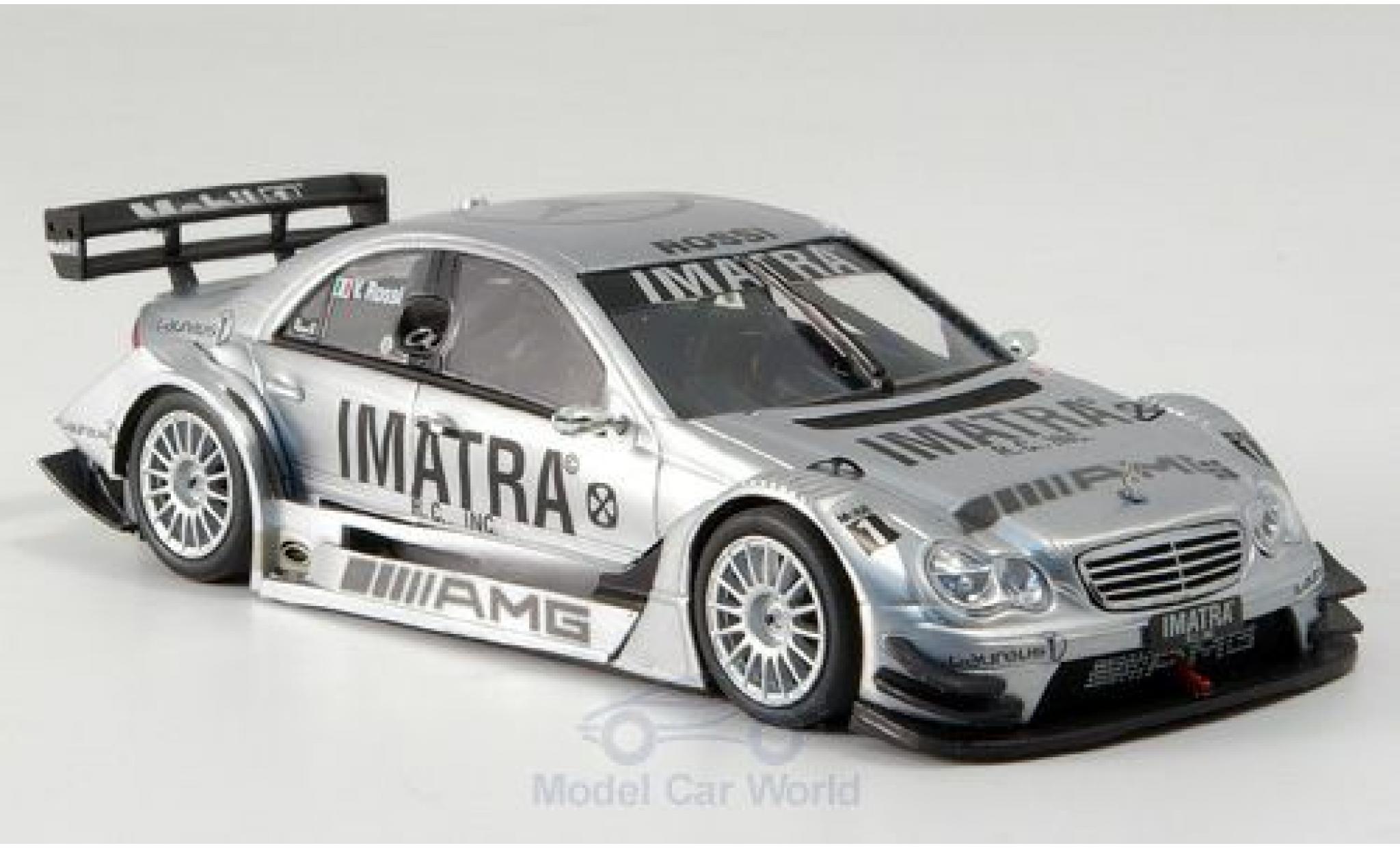 Mercedes Classe C 1/43 Minichamps DTM Imatra Testfahrzeug mit Figur V.Rossi diecast model cars