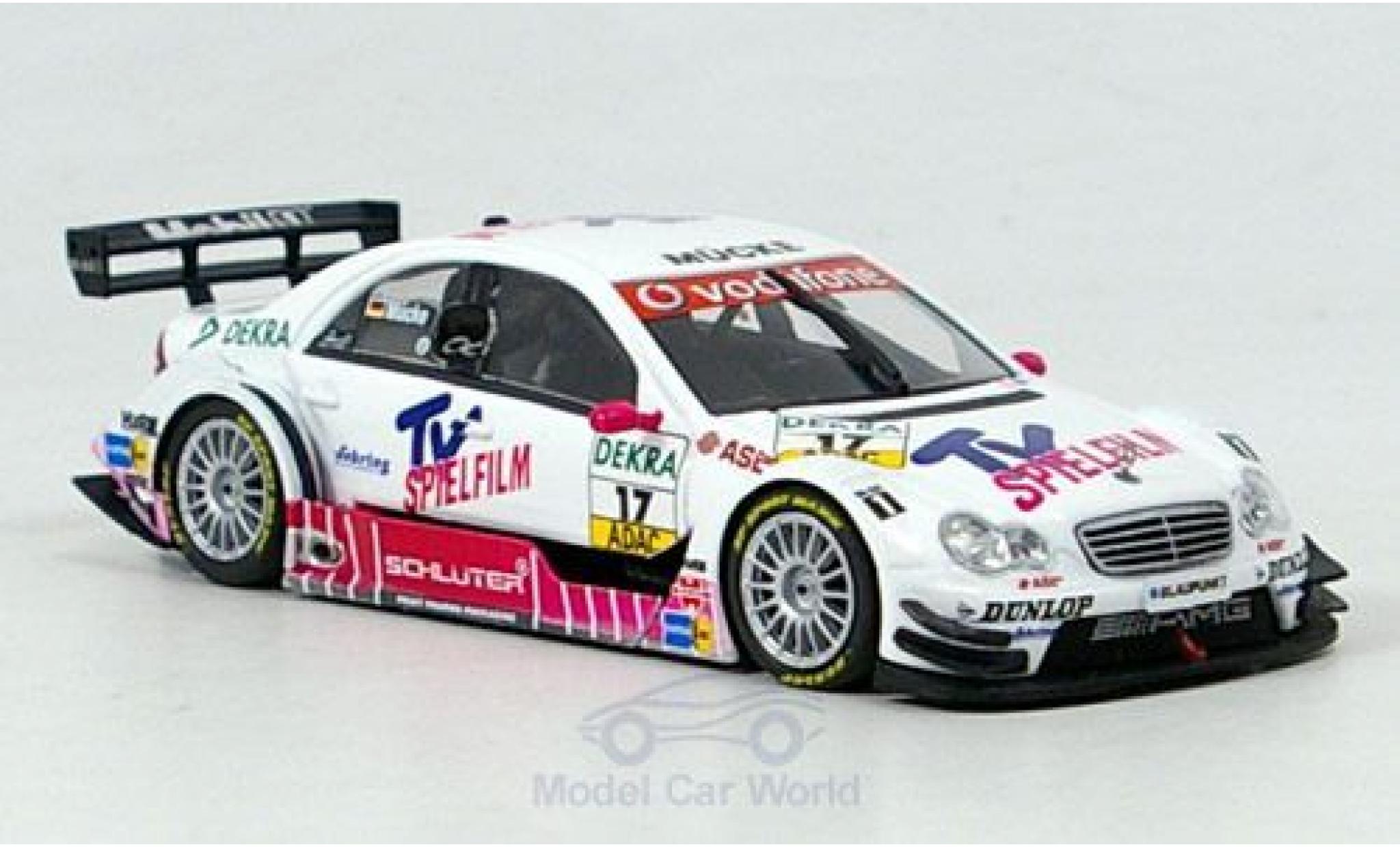 Mercedes Classe C DTM 1/43 Minichamps DTM No.17 M&uuml;cke Motorsport TV Spielfilm DTM 2005 S.M&uuml;cke diecast model cars