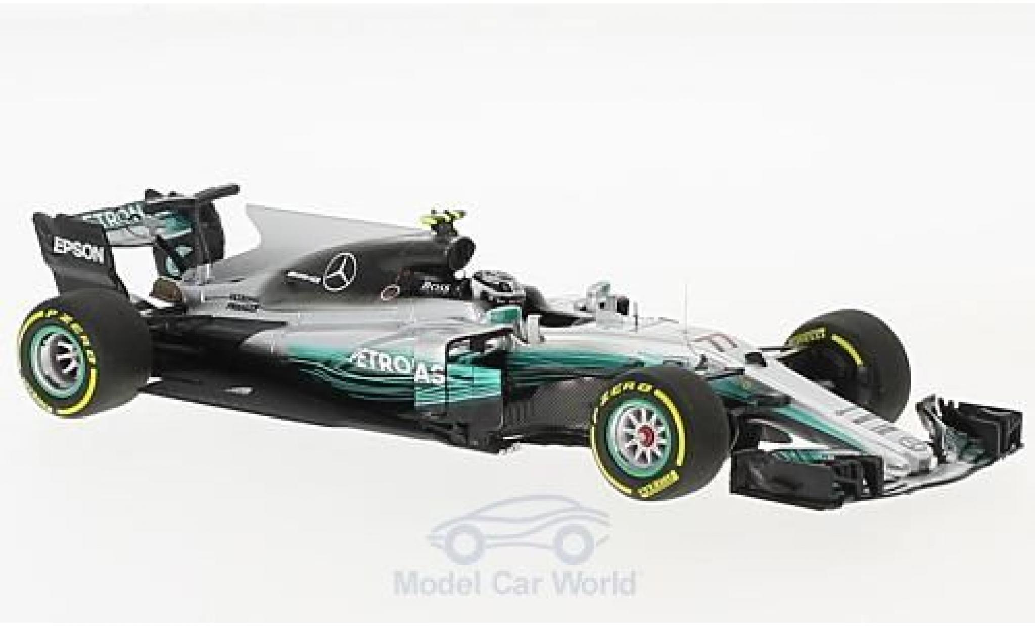 Mercedes F1 1/43 Minichamps W08 EQ Power+ No.77 AMG Petronas Motorsport Formel 1 GP China 2017 V.Bottas diecast model cars