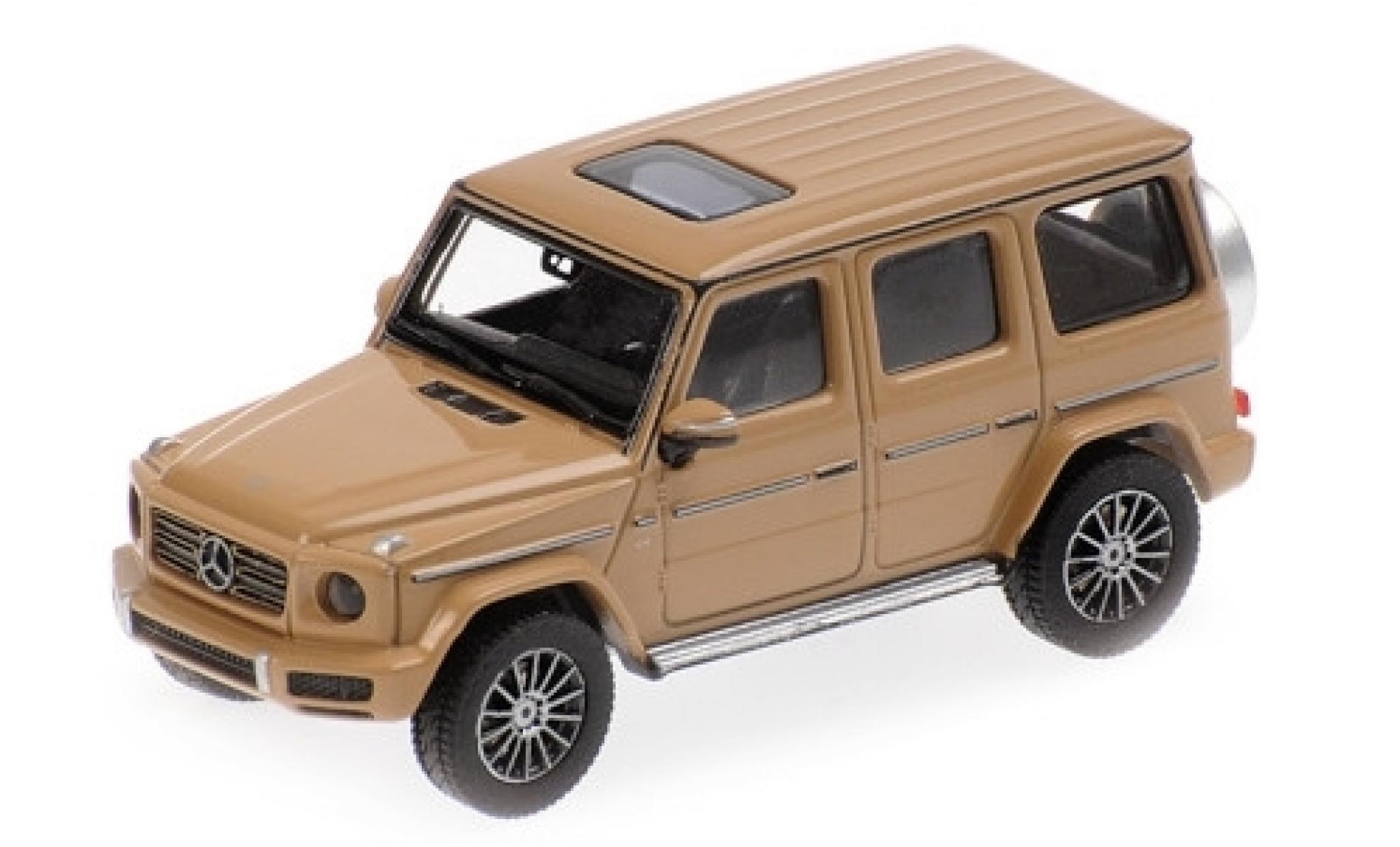 Mercedes Classe G 1/87 Minichamps G500 (W463) beige 2018 diecast model cars