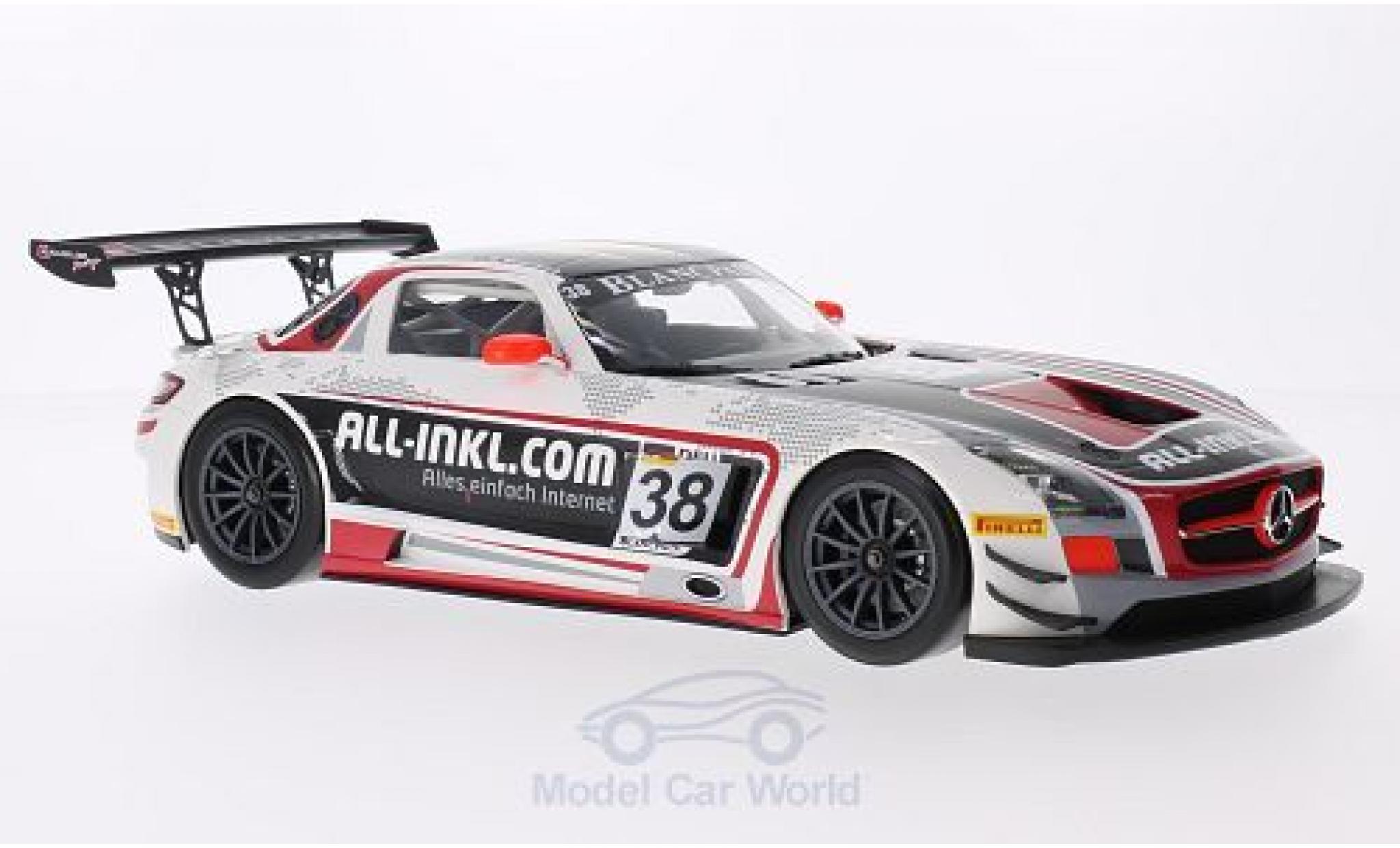 Mercedes SLS 1/18 Minichamps AMG GT3 No.38 M&uuml;nnich Motorsport FIA GT1 World Championship 2012 M.Basseng/M.Winkelhock diecast model cars