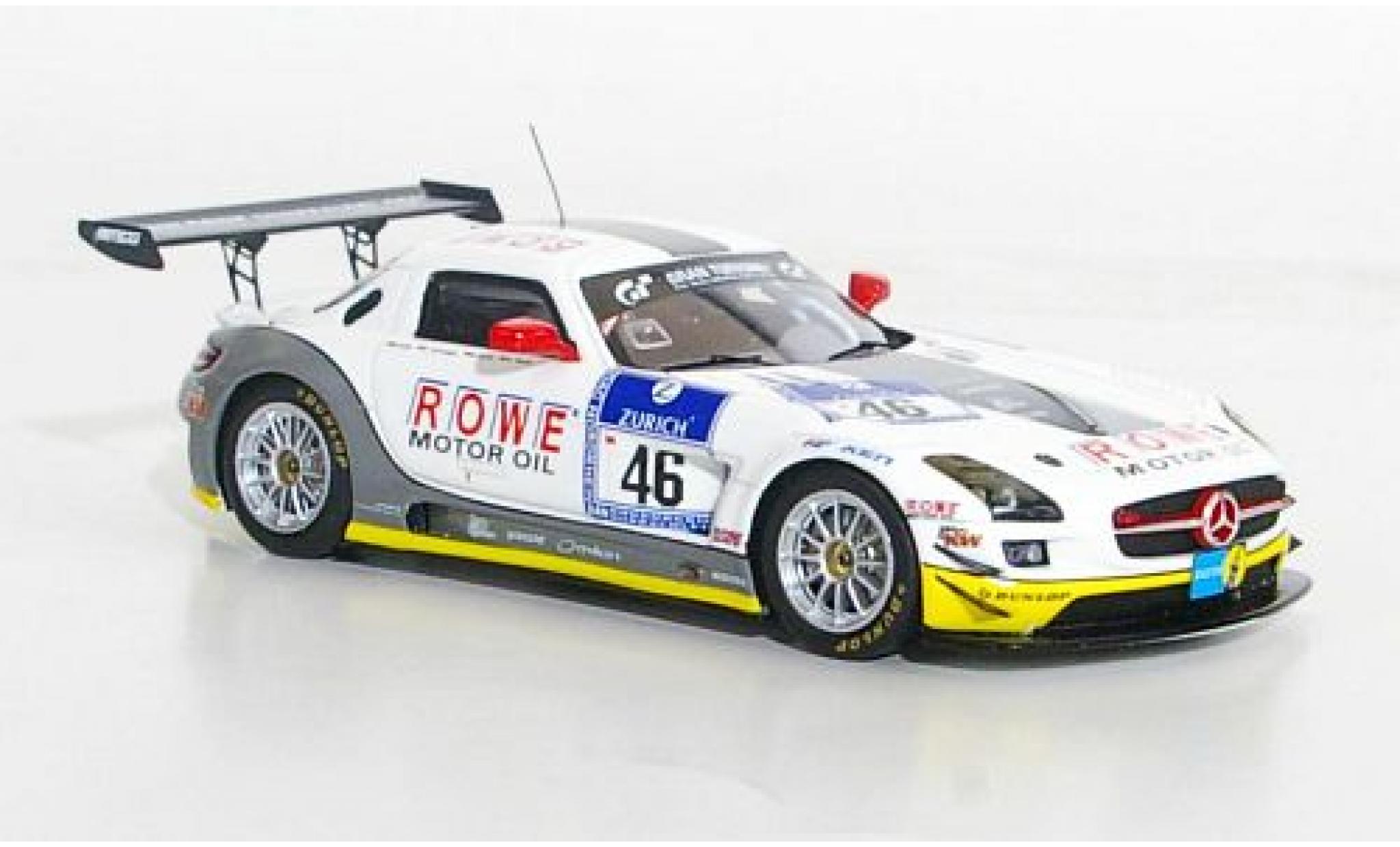 Mercedes SLS 1/43 Minichamps AMG GT3 No.46 Rowe Racing 24h N&uuml;rburgring 2011 Bullitt/Zehe/Schwager/Rader diecast model cars