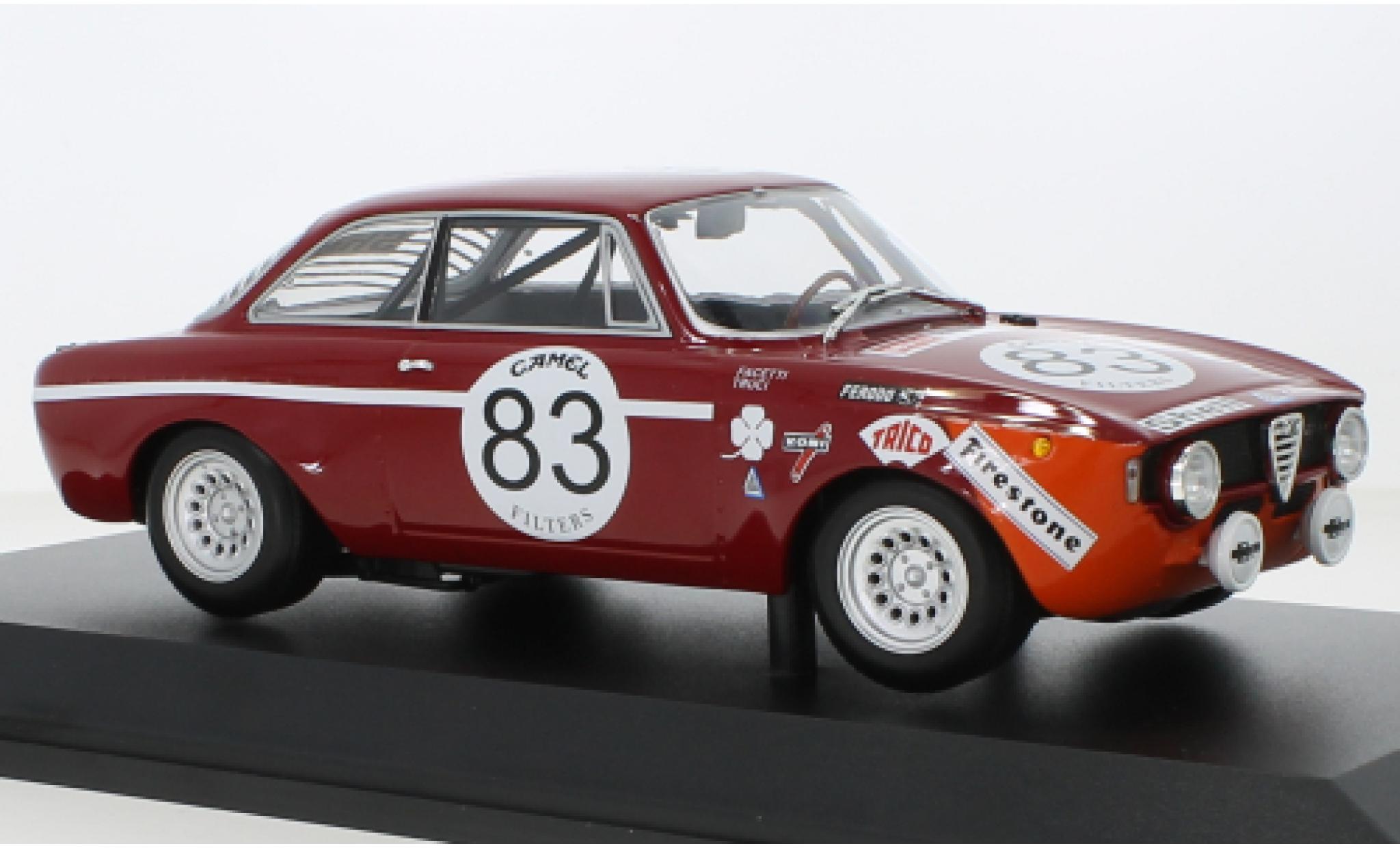 Alfa Romeo GT 1/18 Minichamps A 1300 No.83 Autodelta 24h Spa 1972 diecast model cars