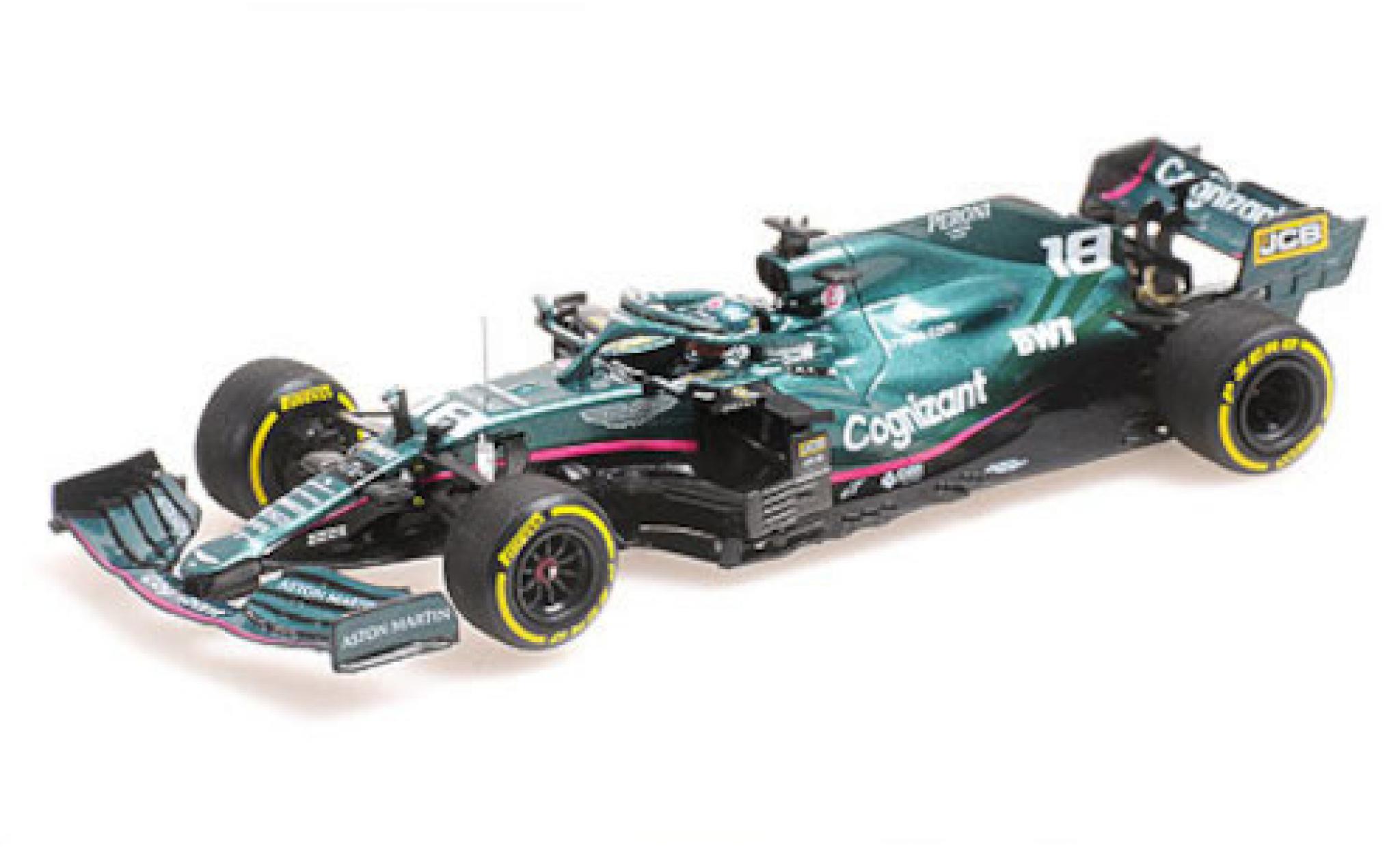 Aston Martin AMR2 1/43 Minichamps 1 No.18 Cognizant F1 Team Cognizant Formel 1 GP Bahrain 2021 diecast model cars