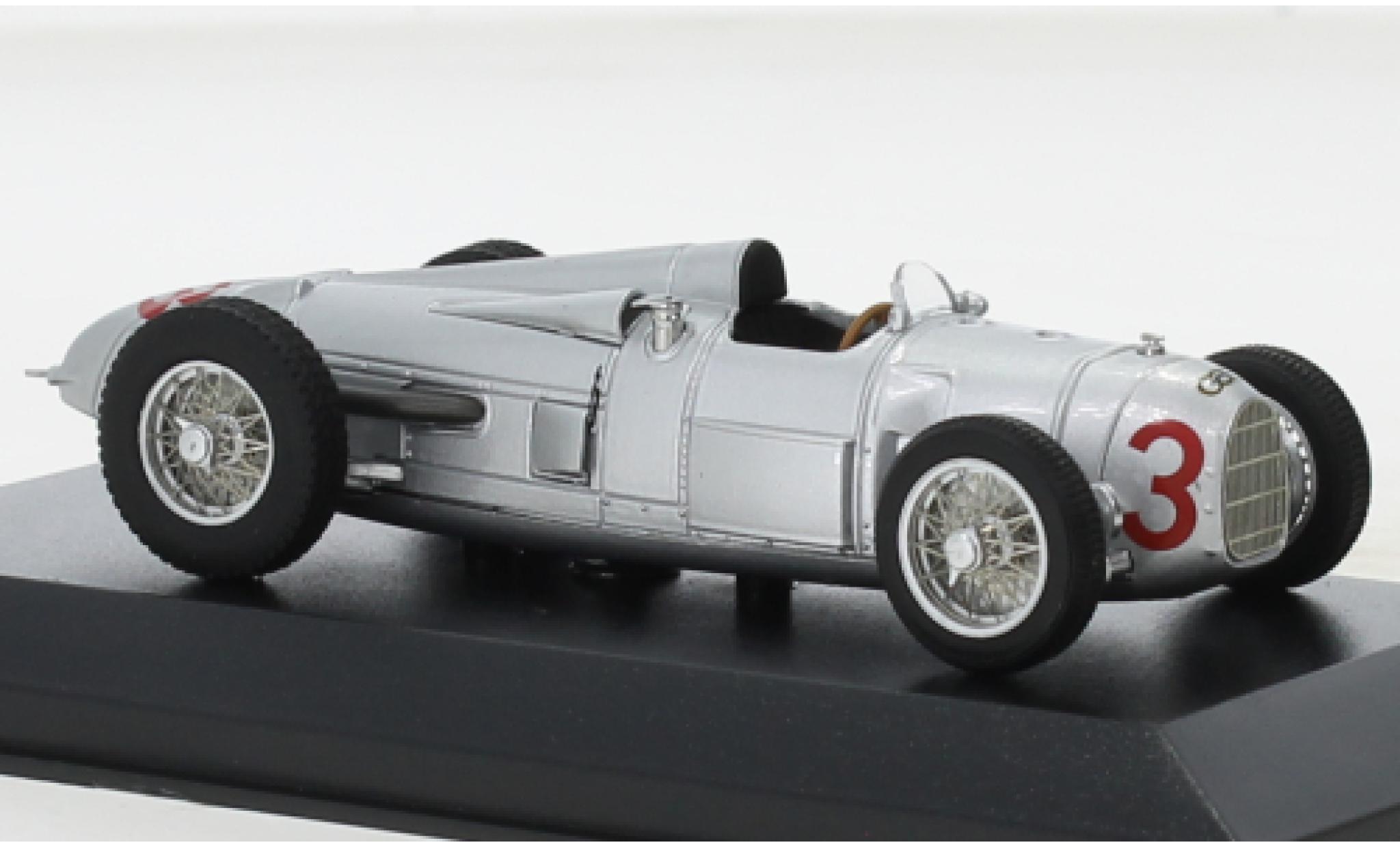 Auto Union Typ A 1/43 Minichamps Long Tail No.3 ADAC Course du Eifel 1934 diecast model cars