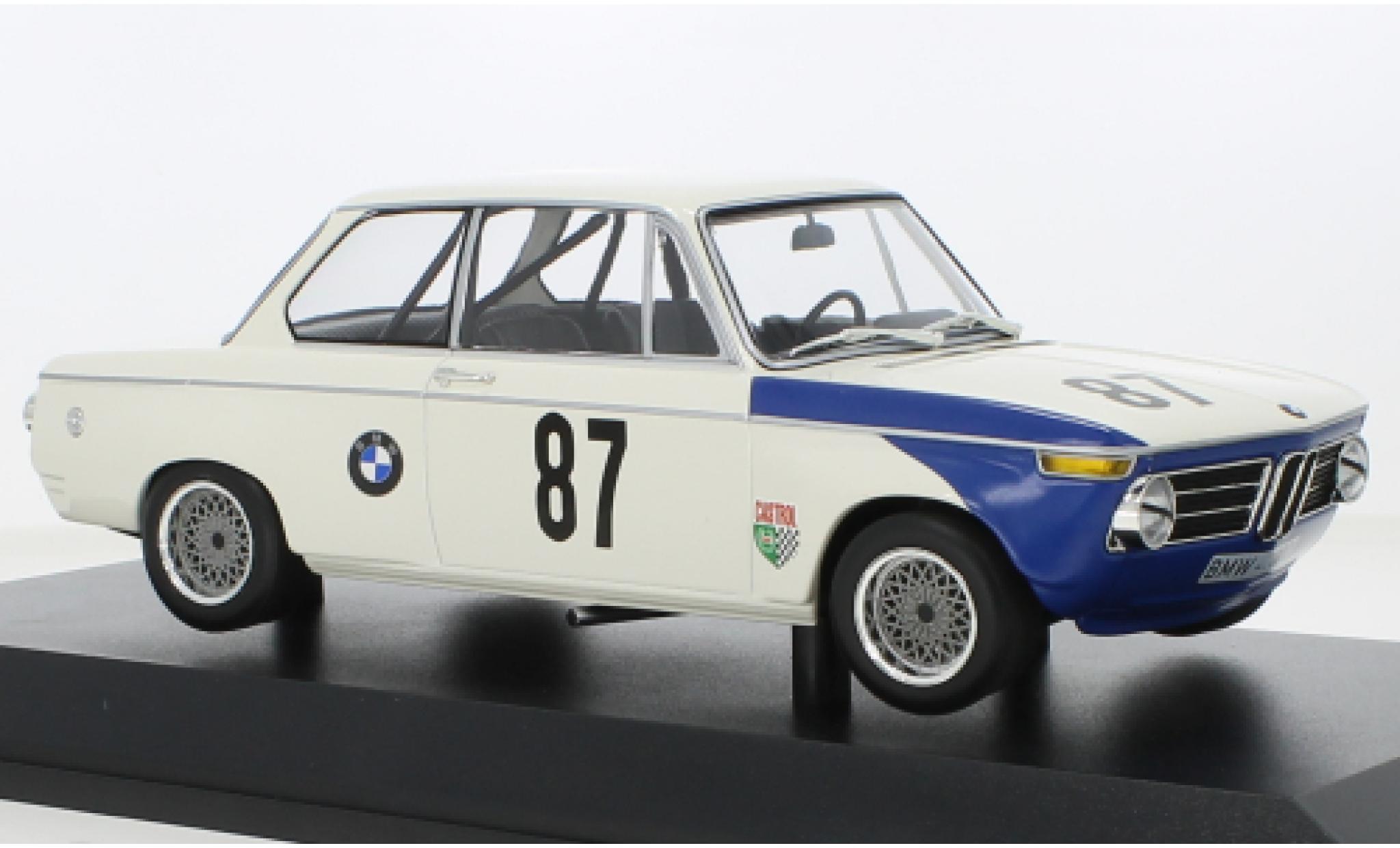 Bmw 2002 1/18 Minichamps tIK No.87 ETCC Br&uuml;nn 1969 diecast model cars