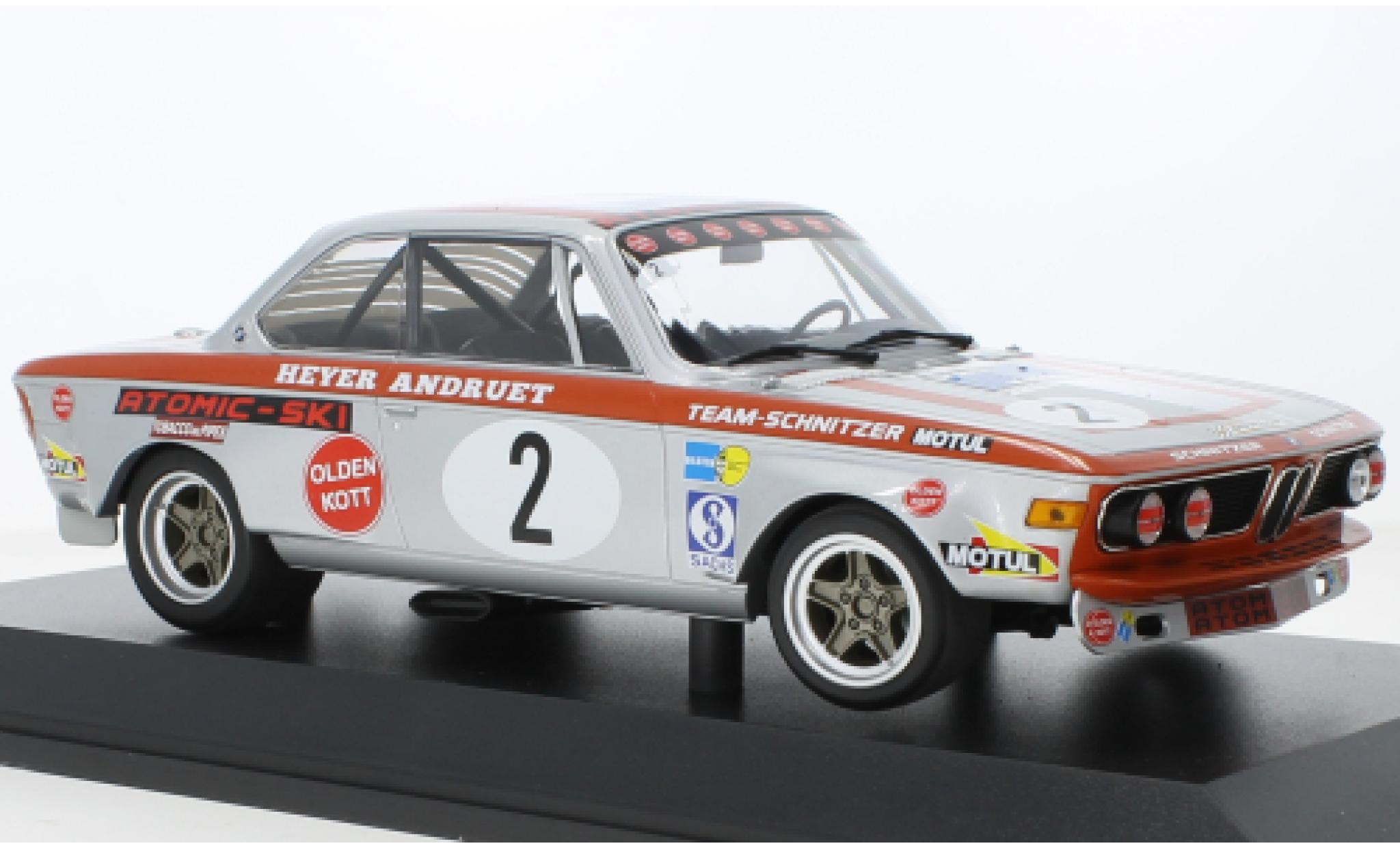 Bmw 2800 1/18 Minichamps CS No.2 -Alpina Tourenwagen GP N&uuml;rburgring 1972 diecast model cars
