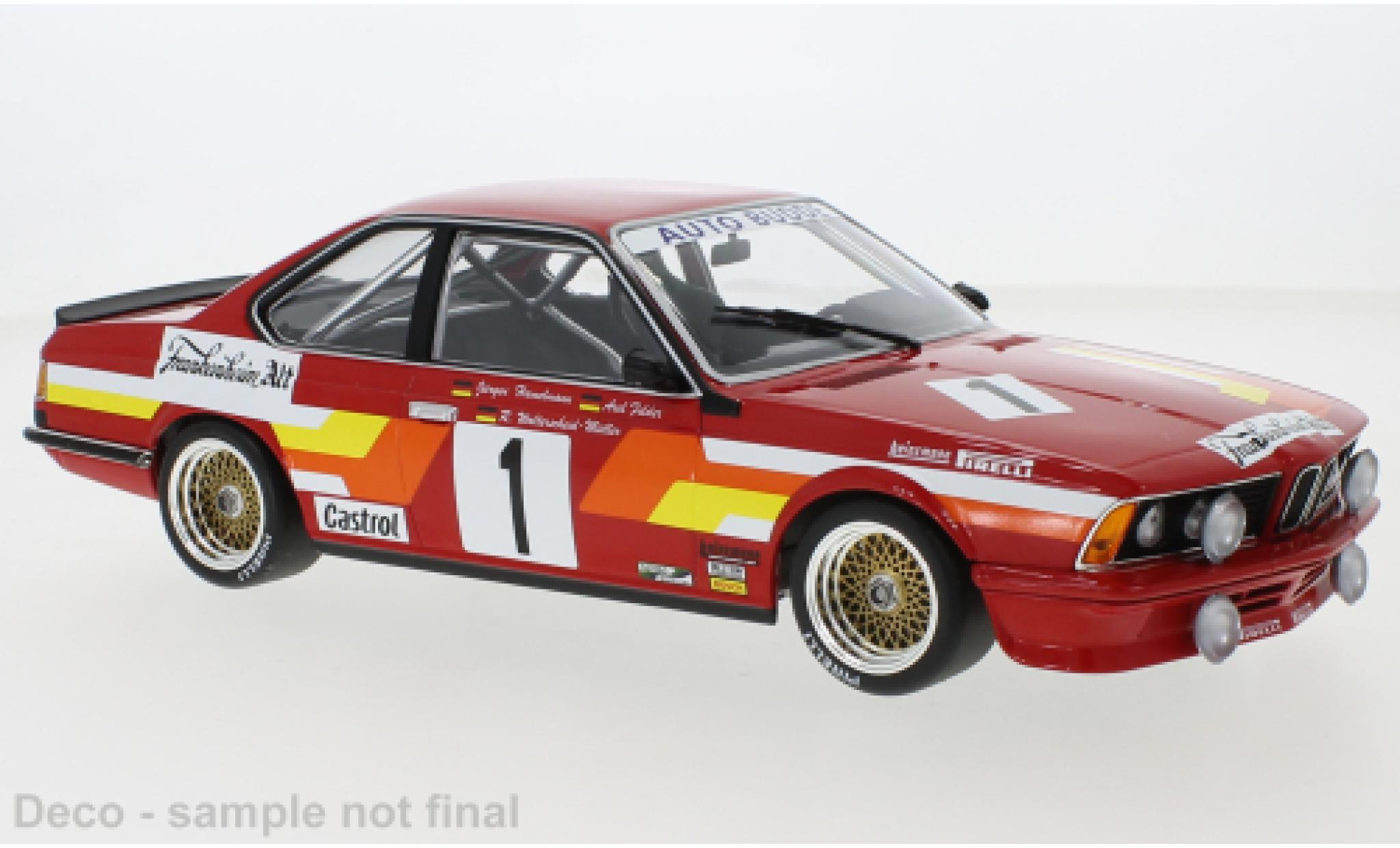 Bmw 635 1/18 Minichamps CSI No.1 Auto Budde 24h N&uuml;rburgring 1985 diecast model cars