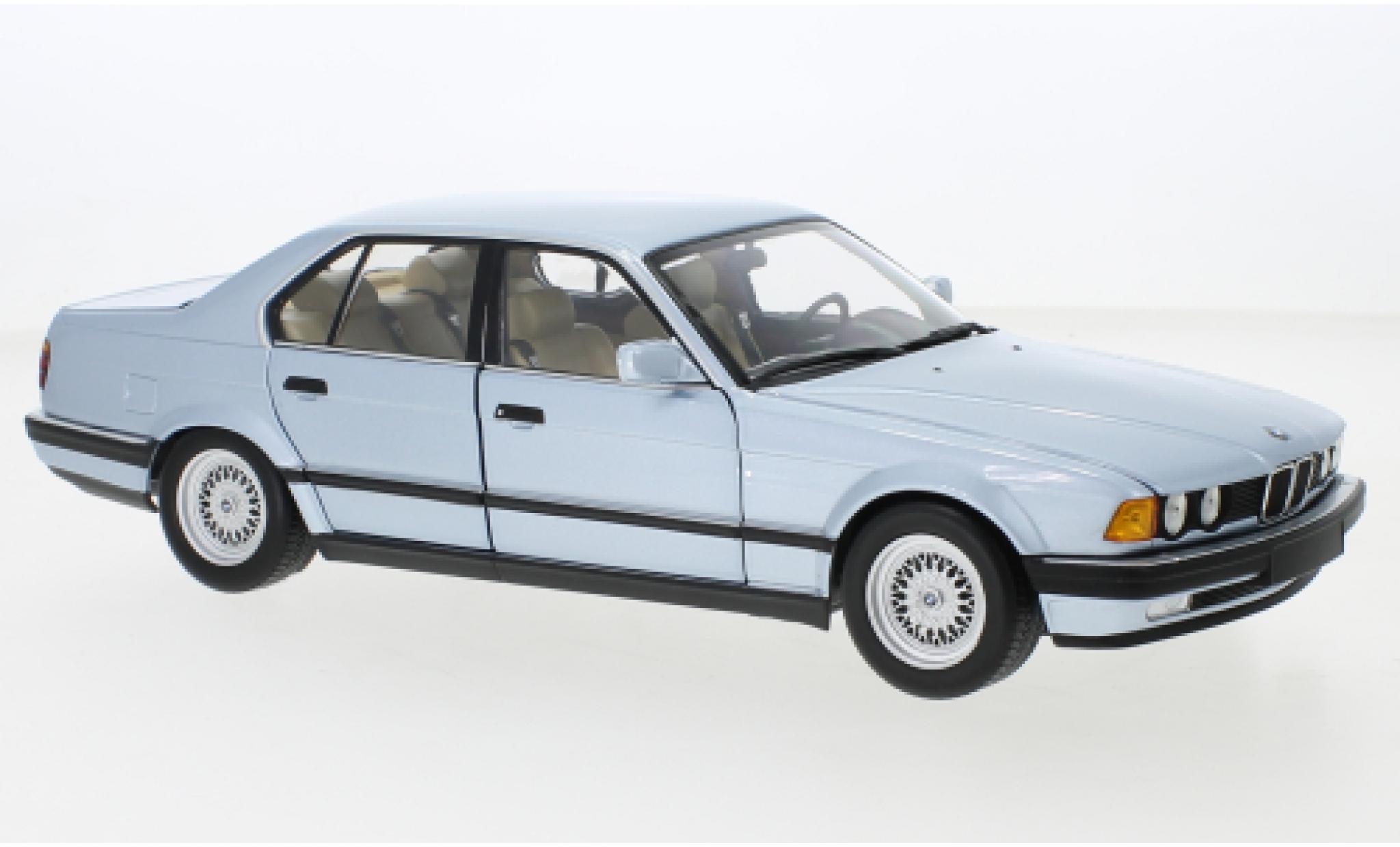 Bmw 730 1/18 Minichamps i (E32) metallise blue 1986 diecast model cars
