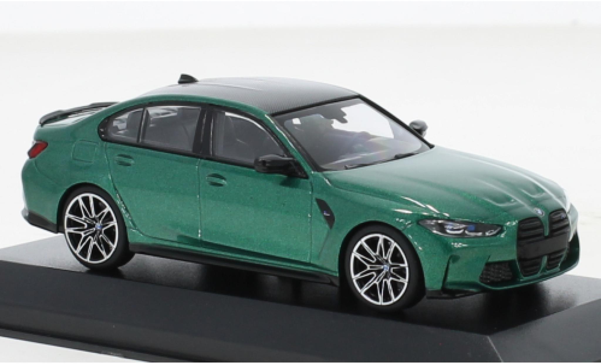 Bmw M3 1/43 Minichamps Competition (G80) metallise green 2020 diecast model cars