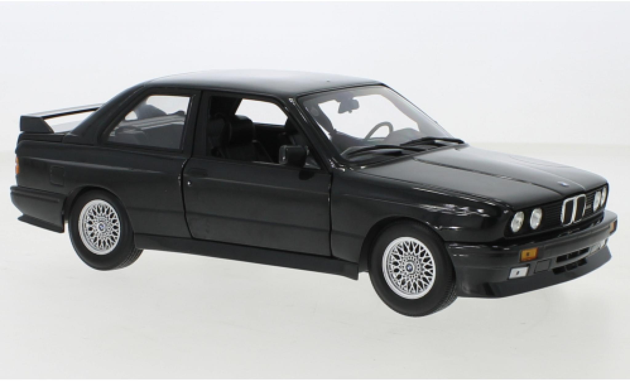 Bmw M3 1/18 Minichamps (E30) metallise black 1987 diecast model cars