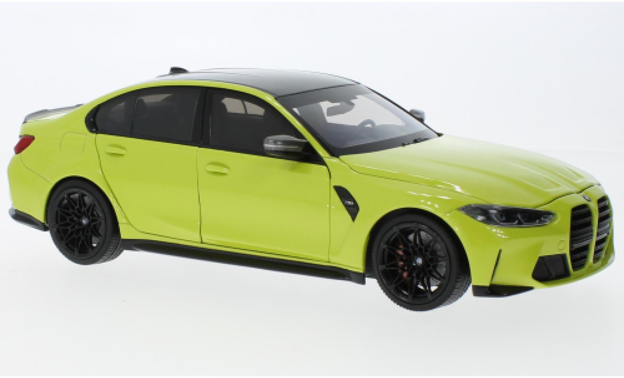 Bmw M3 1/18 Minichamps (G80) metallise yellow 2020 diecast model cars