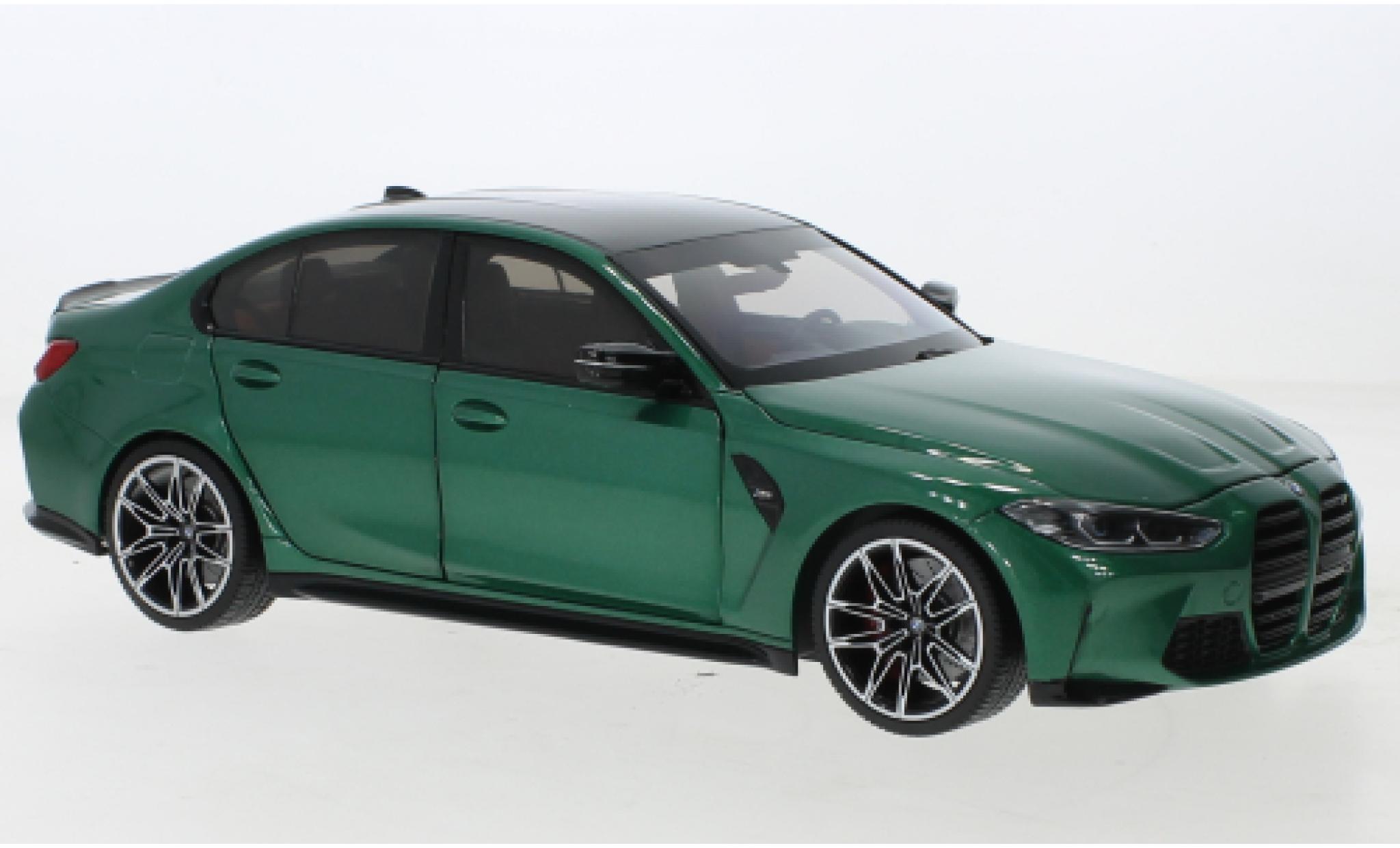 Bmw M3 1/18 Minichamps (G80) metallise green 2020 diecast model cars