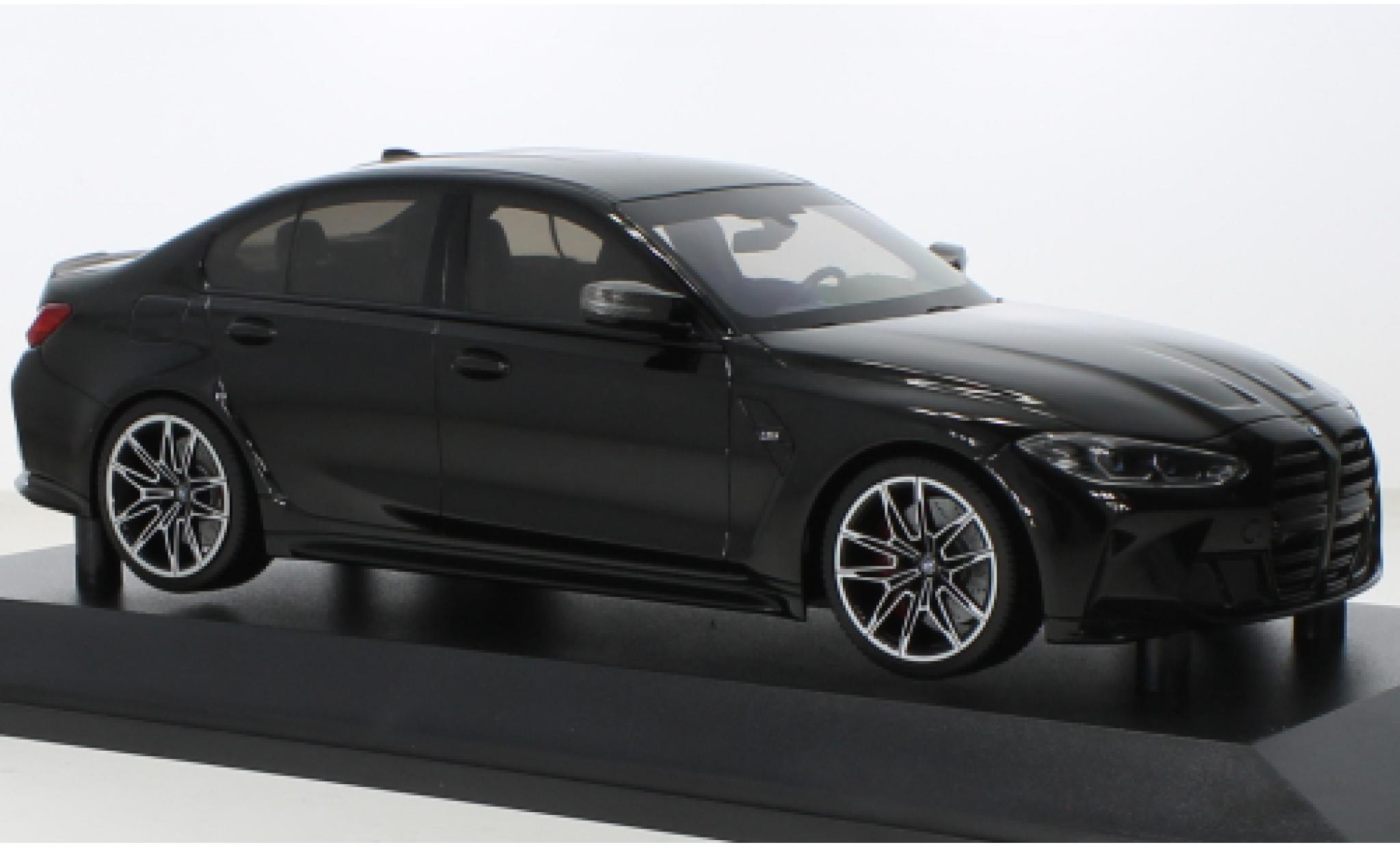 Bmw M3 1/18 Minichamps black 2020 diecast model cars