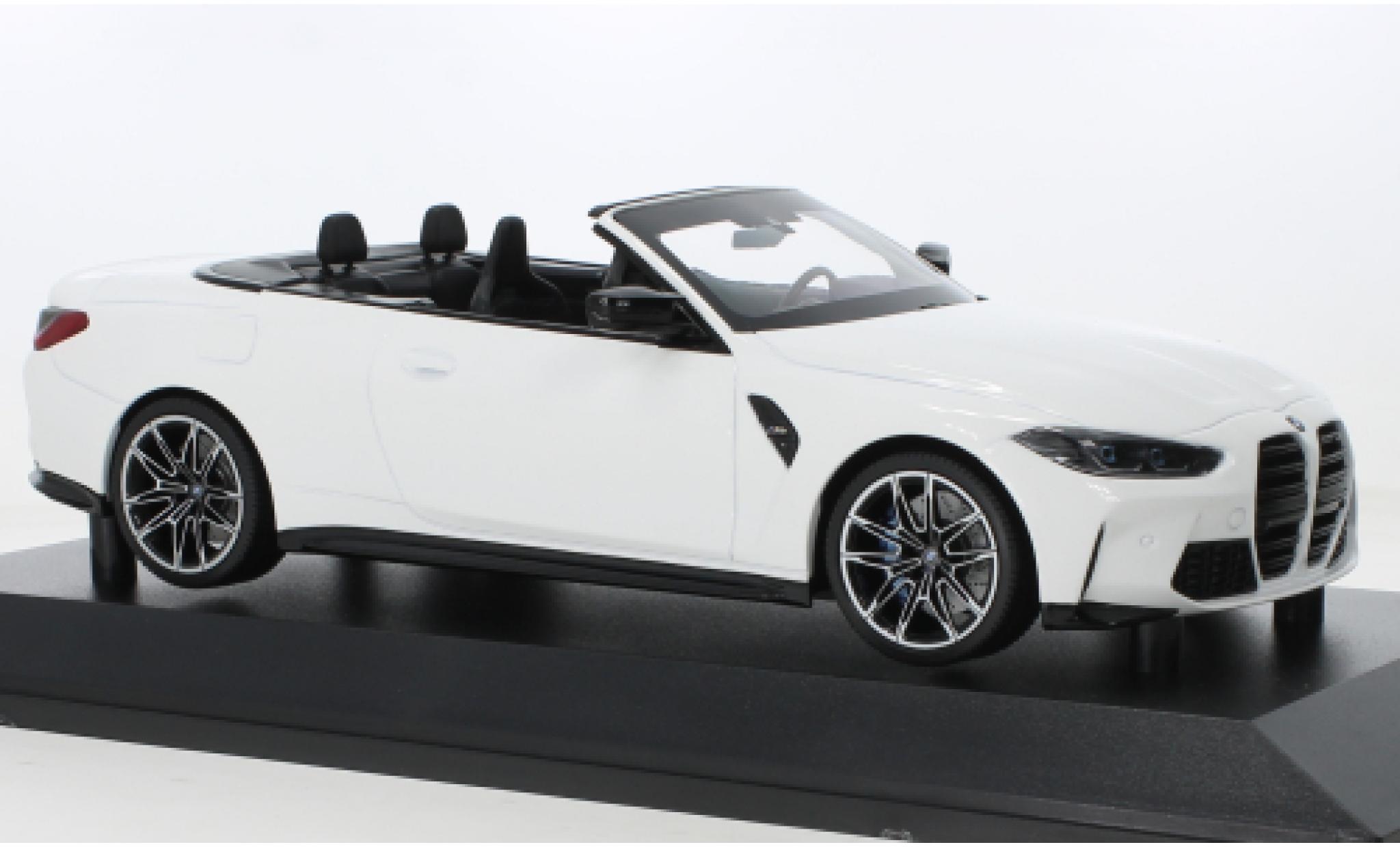 Bmw M4 1/18 Minichamps cabriolet white 2021 diecast model cars