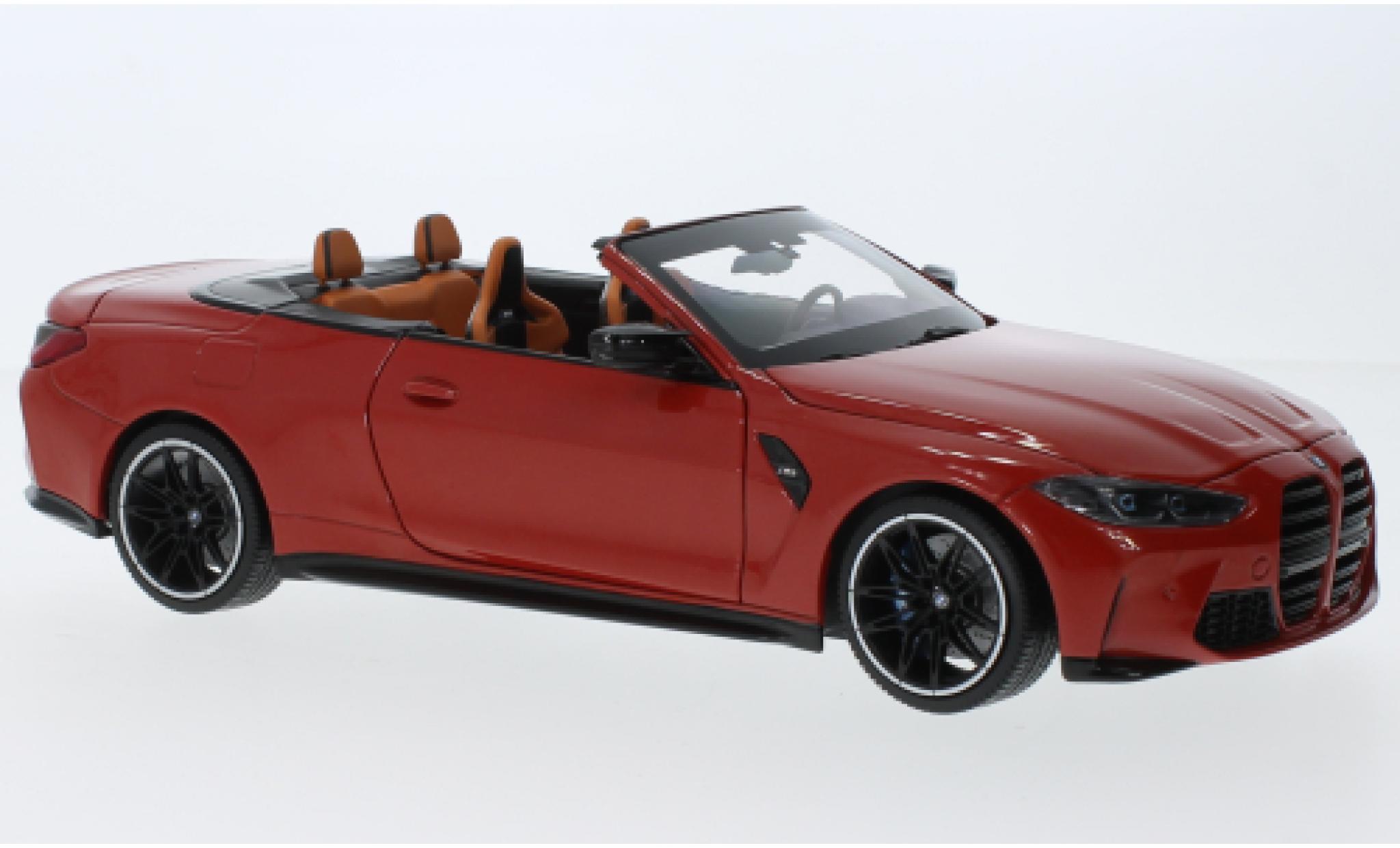 Bmw M4 1/18 Minichamps cabriolet metallise red 2020 diecast model cars