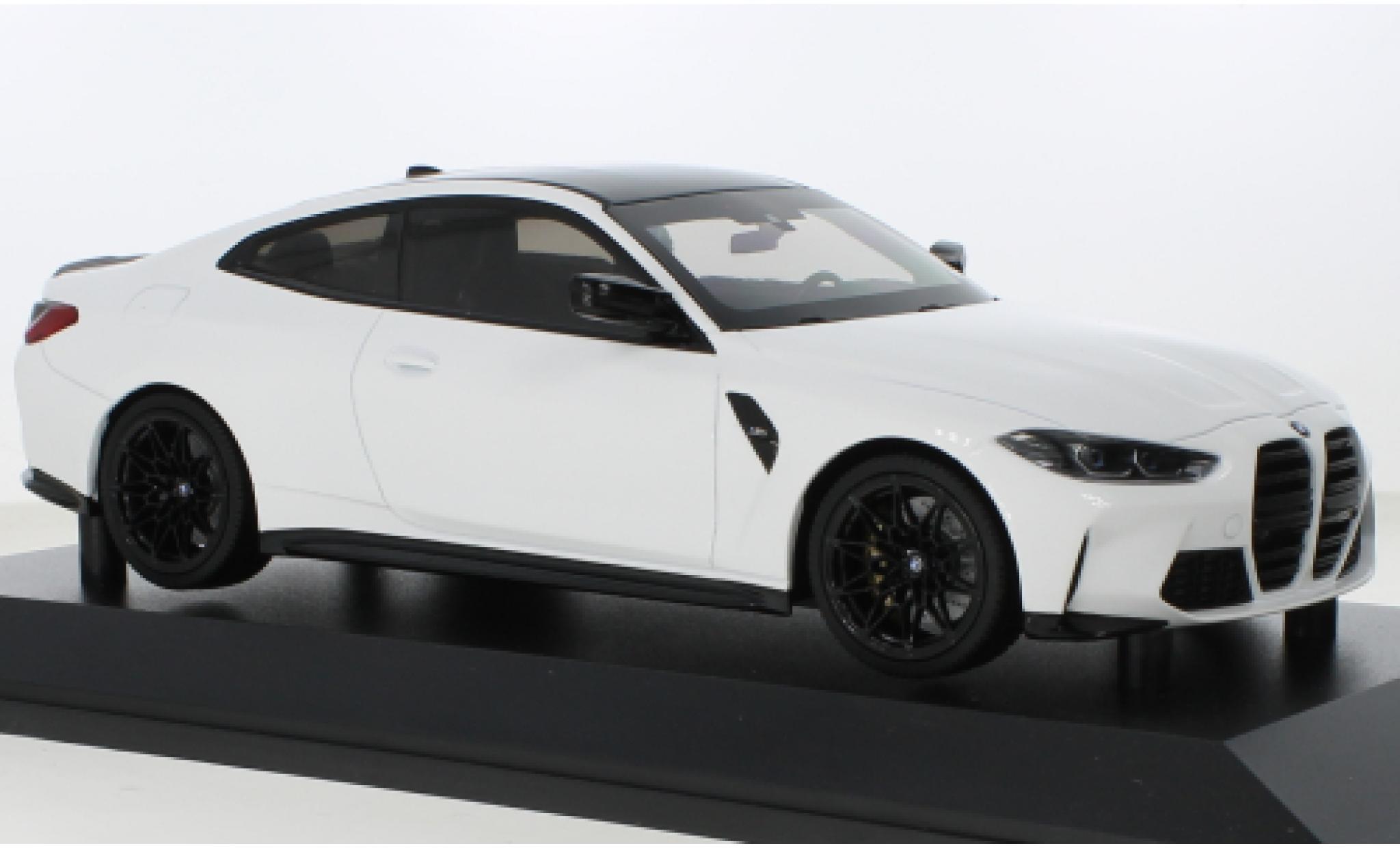 Bmw M4 1/18 Minichamps metallise white 2020 diecast model cars