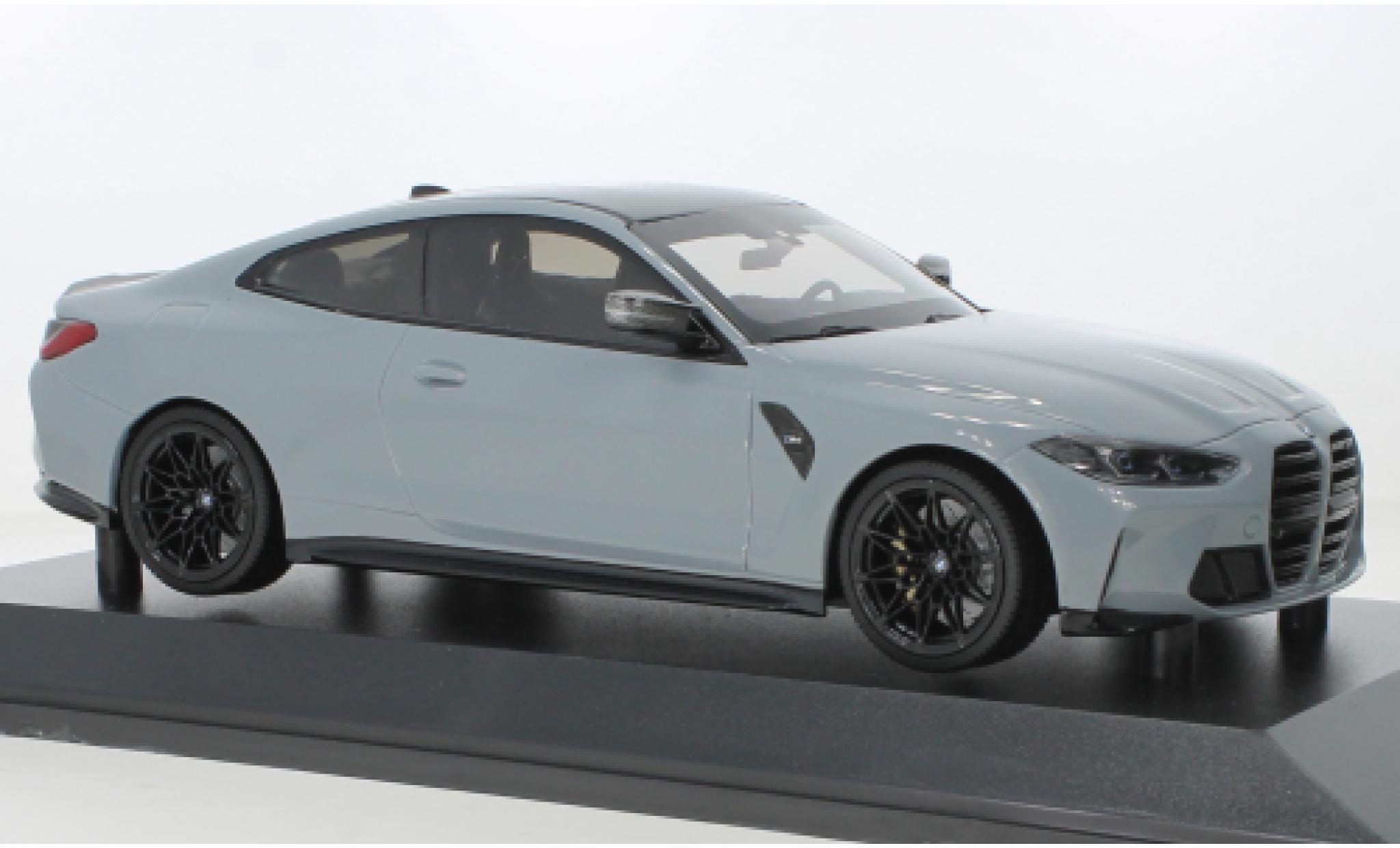 Bmw M4 1/18 Minichamps metallise grey 2020 diecast model cars