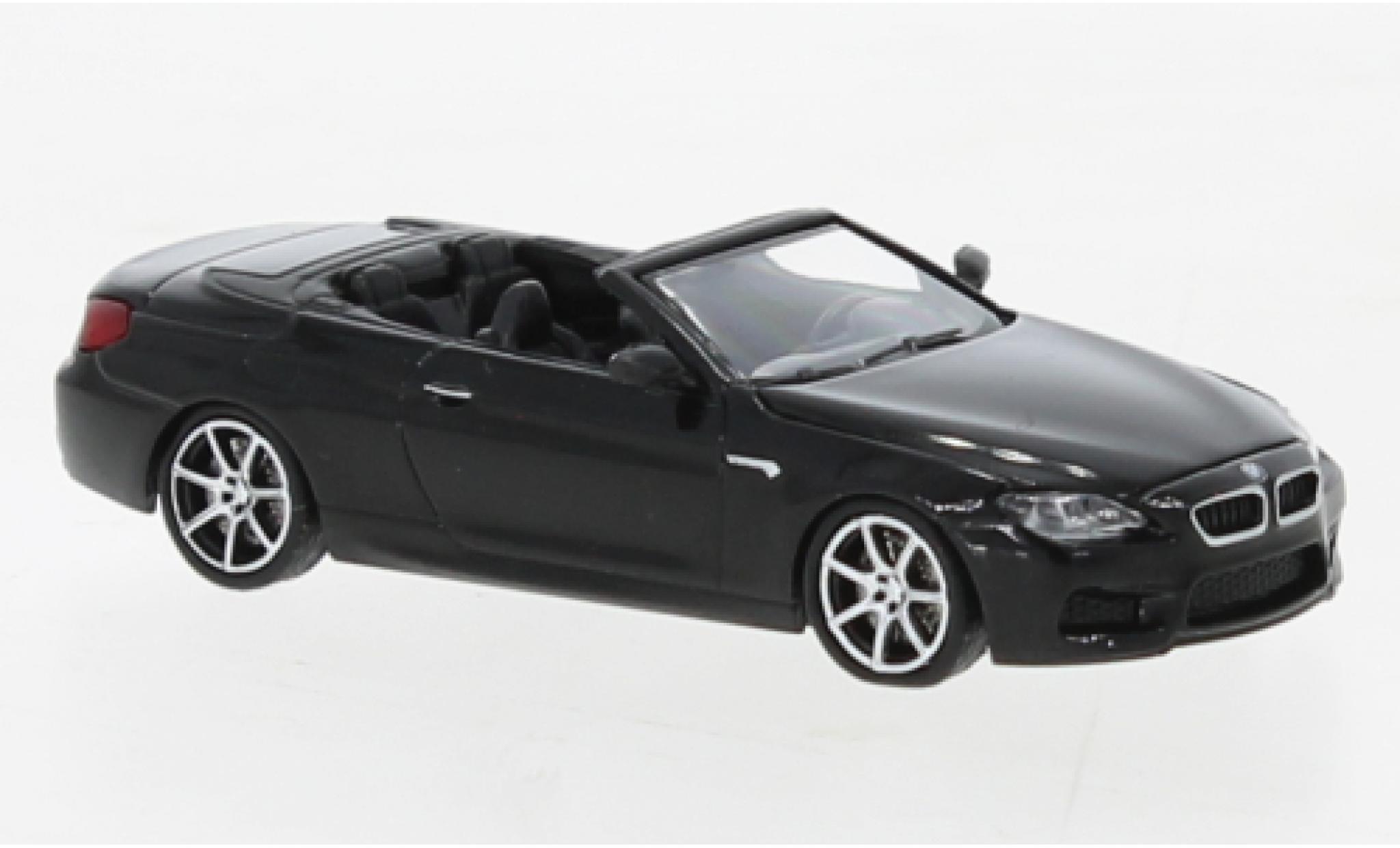 Bmw M6 1/87 Minichamps Convertible metallise black 2015 diecast model cars