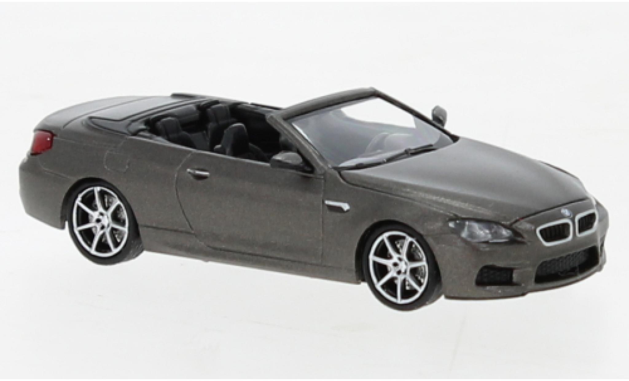 Bmw M6 1/87 Minichamps Convertible matt-grey 2015 diecast model cars