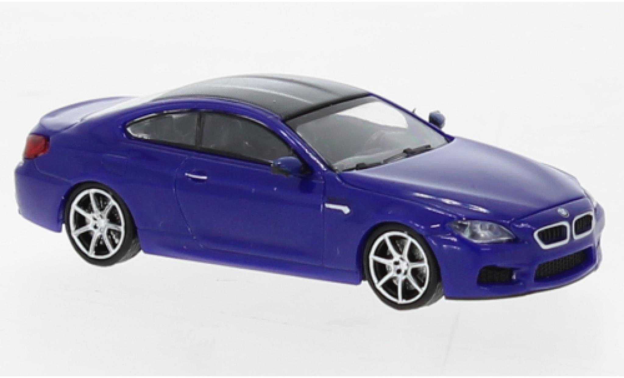 Bmw M6 1/87 Minichamps Coupe metallise blue 2015 diecast model cars