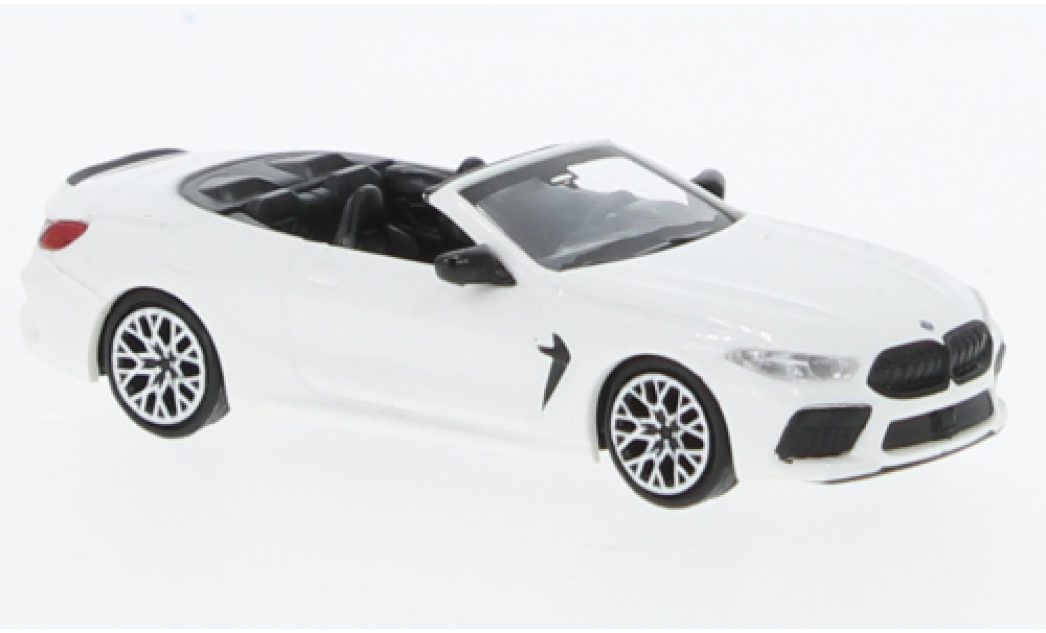 Bmw M8 1/87 Minichamps Competiton cabriolet (G14) white 2019 diecast model cars