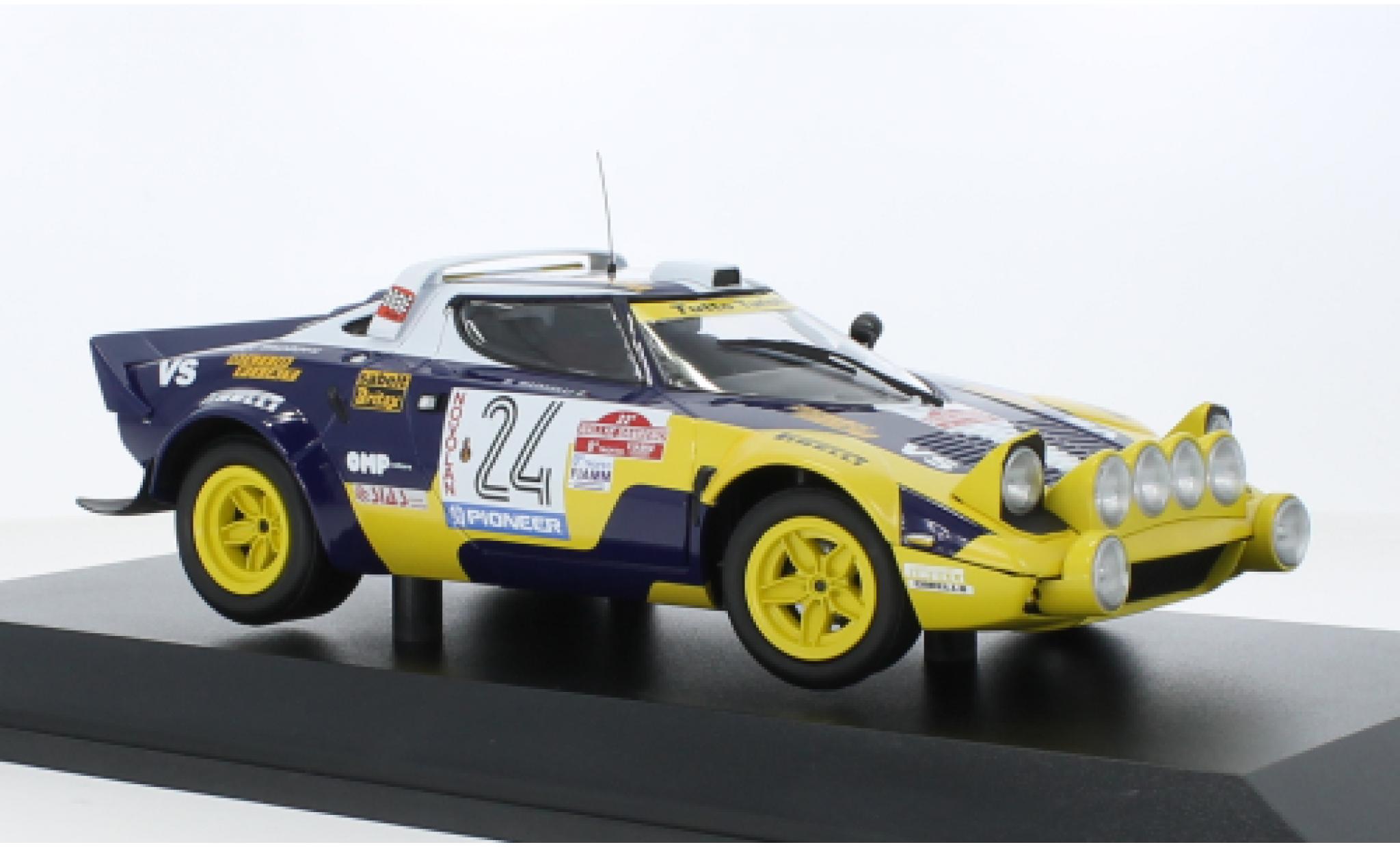 Lancia Stratos 1/18 Minichamps HF No.24 Grifone Sias Olio Fiat Rally WM Rally San Remo 1980 diecast model cars