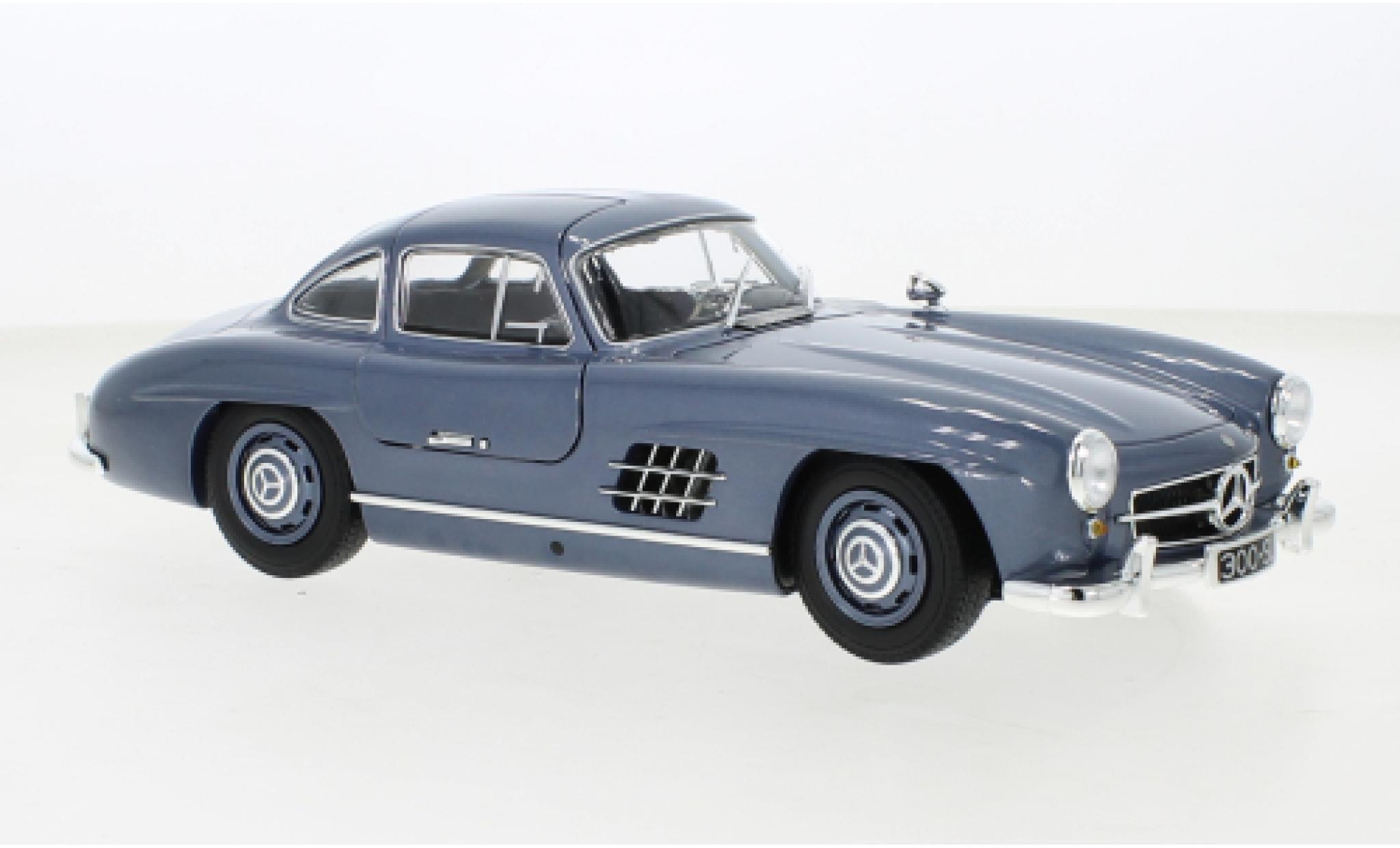 Mercedes 300 1/18 Minichamps SL (W198) metallise blue 1955 diecast model cars