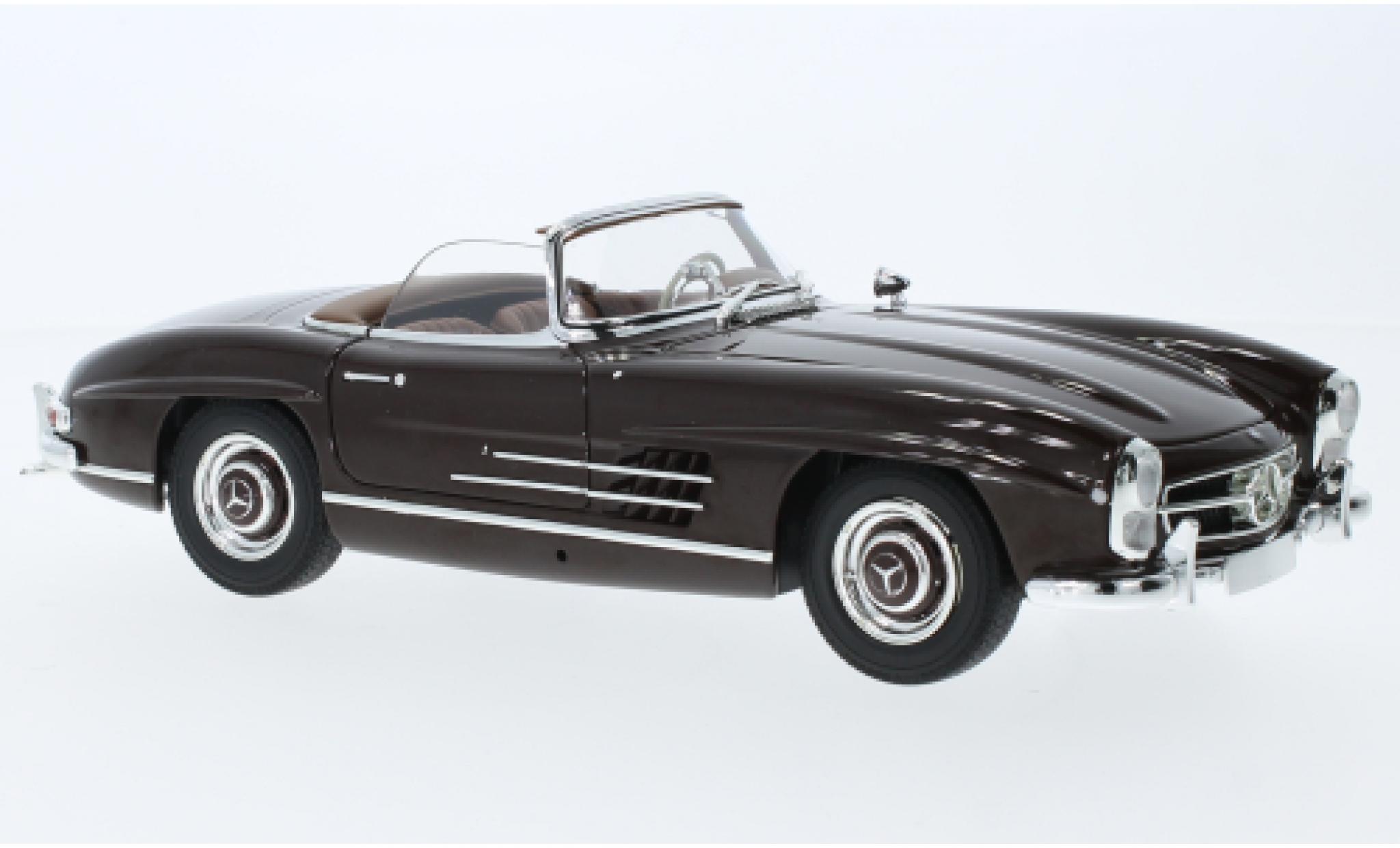 Mercedes 300 1/18 Minichamps SL Roadster (W198) red fonc&eacute; 1957 diecast model cars