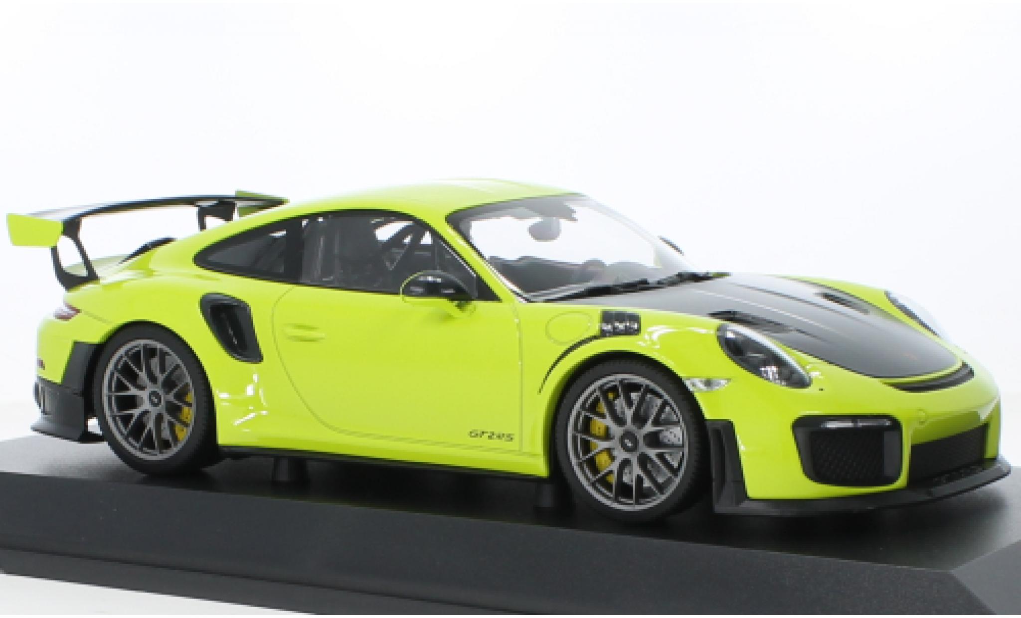 Porsche 991 GT2 RS 1/18 Minichamps 911 (.2) green 2018 diecast model cars