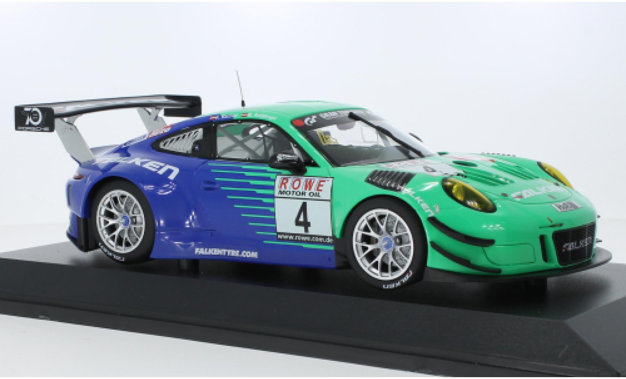 Porsche 991 GT3 R 1/18 Minichamps 911  No.4 Falken Motorsports Falken VLN Nuerburgring 2018 diecast model cars