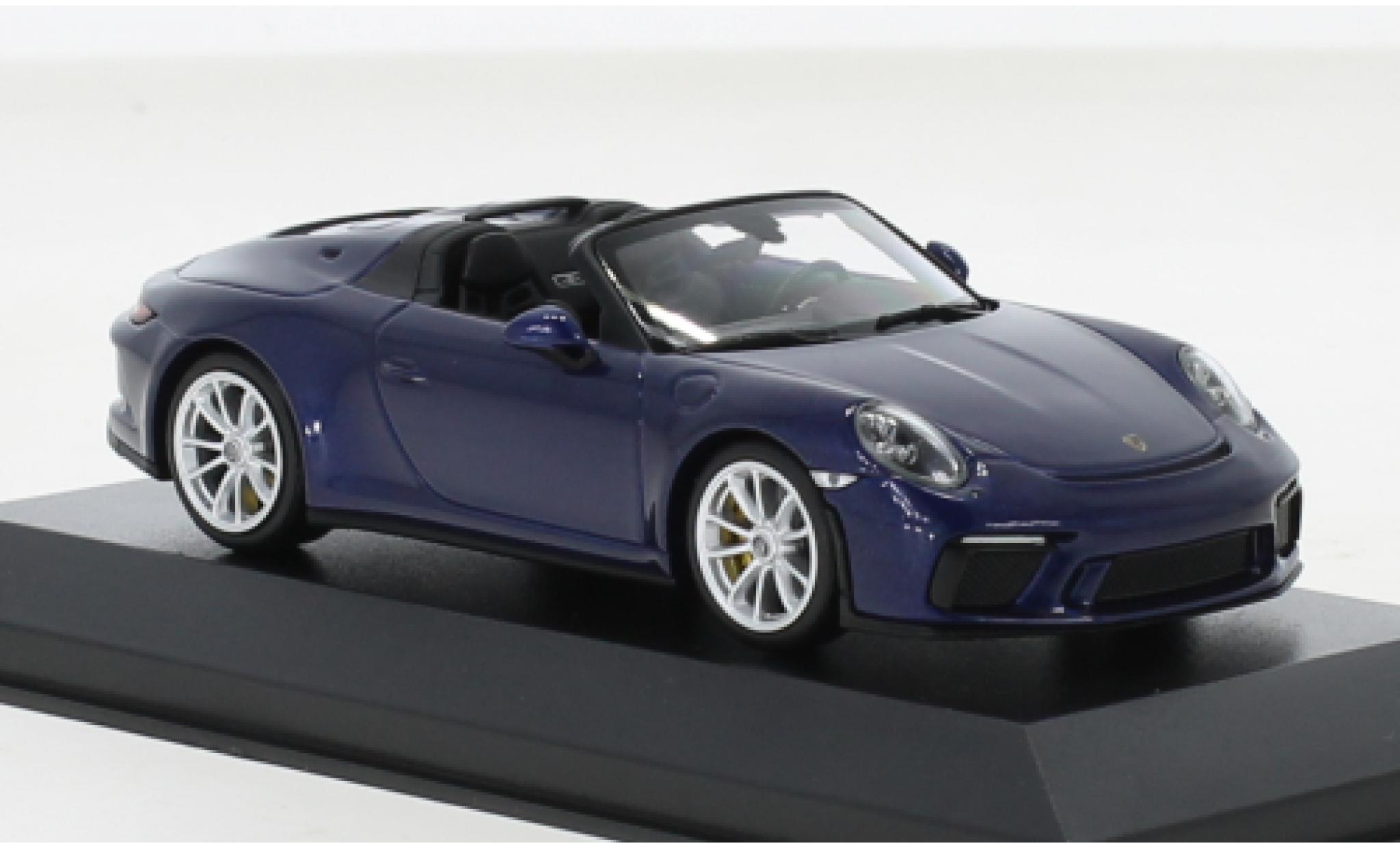 Porsche 992 Speedster 1/43 Minichamps 911 (991) metallise blue 2019 diecast model cars