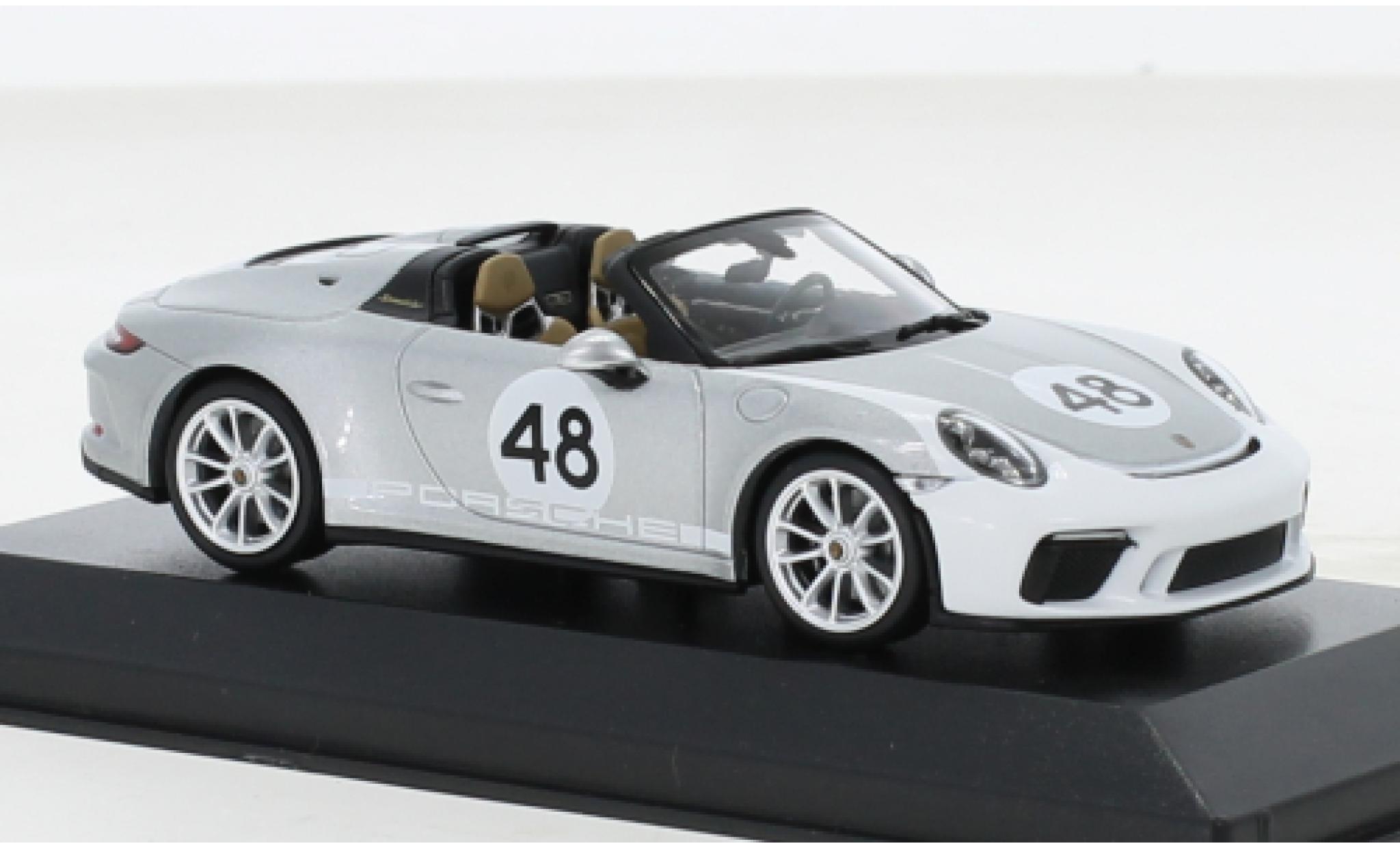 Porsche 992 Speedster 1/43 Minichamps 911 (991) grey 2019 diecast model cars
