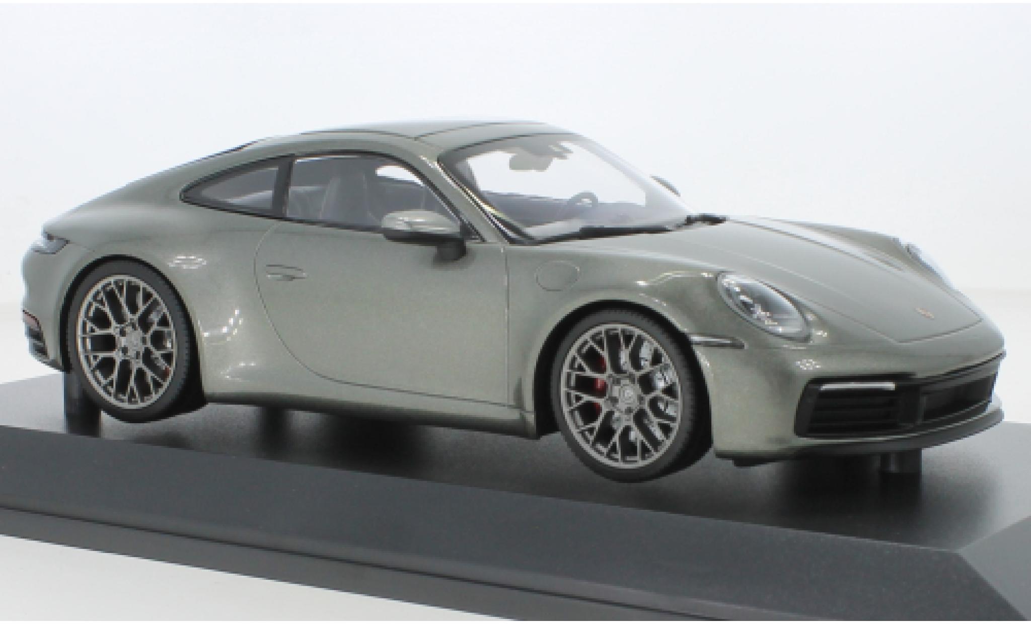 Porsche 992 4S 1/18 Minichamps 911  Carrera metallise grey 2019 diecast model cars