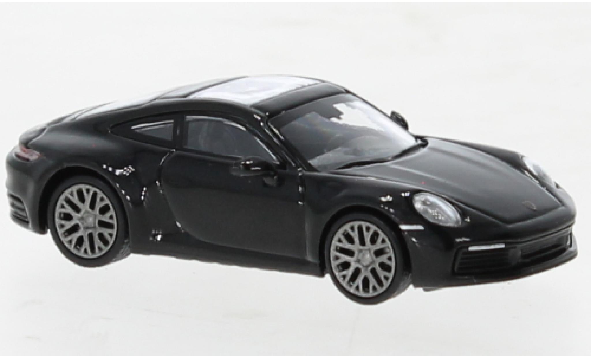 Porsche 992 4S 1/87 Minichamps 911  Carrera black 2019 diecast model cars