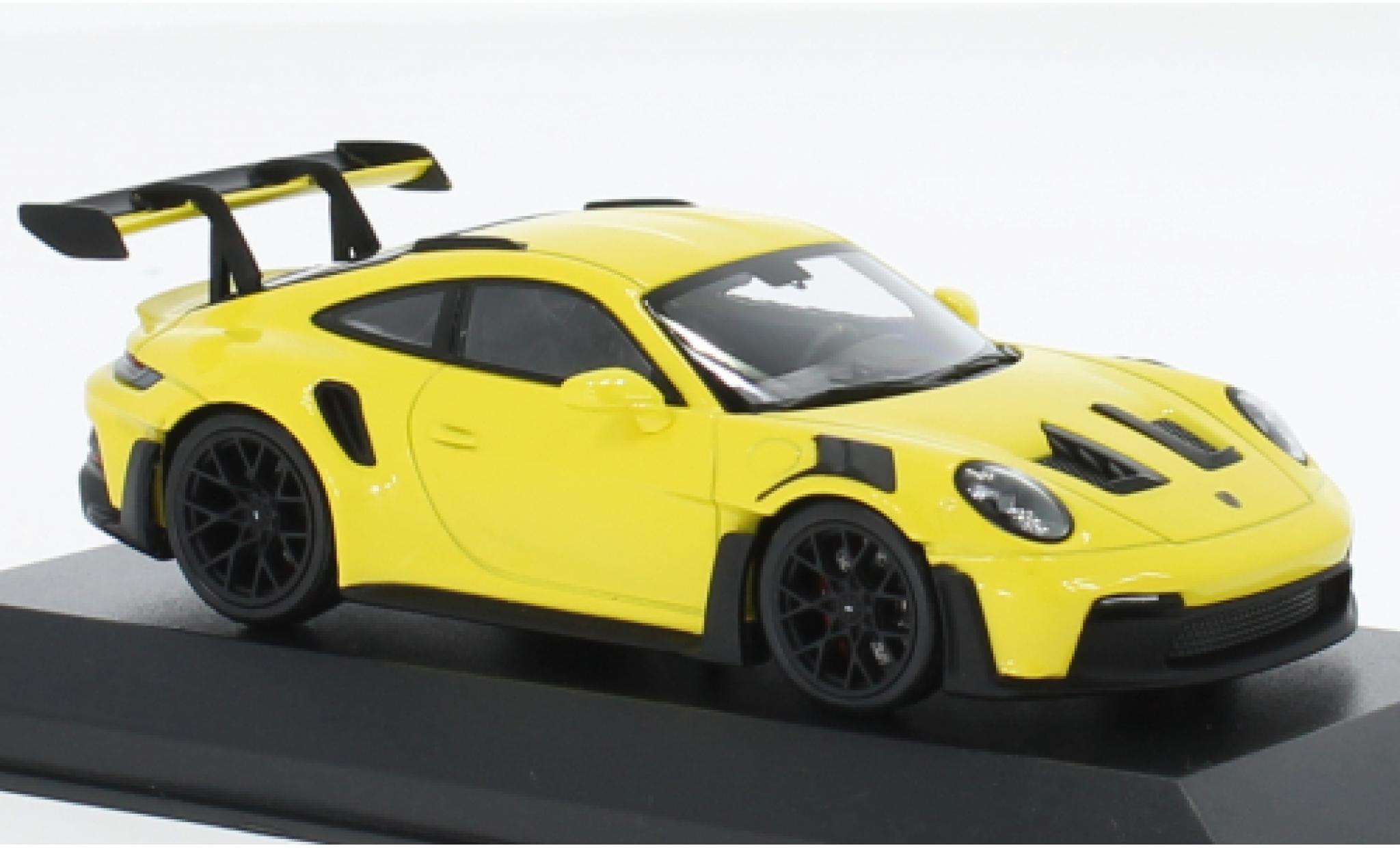 Porsche 992 GT3 R 1/43 Minichamps 911  S yellow clair 2023 diecast model cars