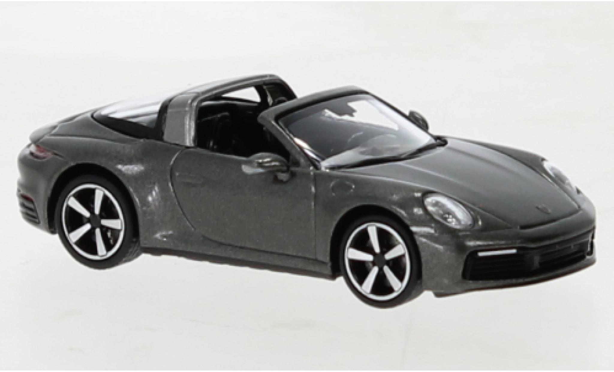 Porsche 992 Targa 1/87 Minichamps 911  4 metallise green 2020 diecast model cars