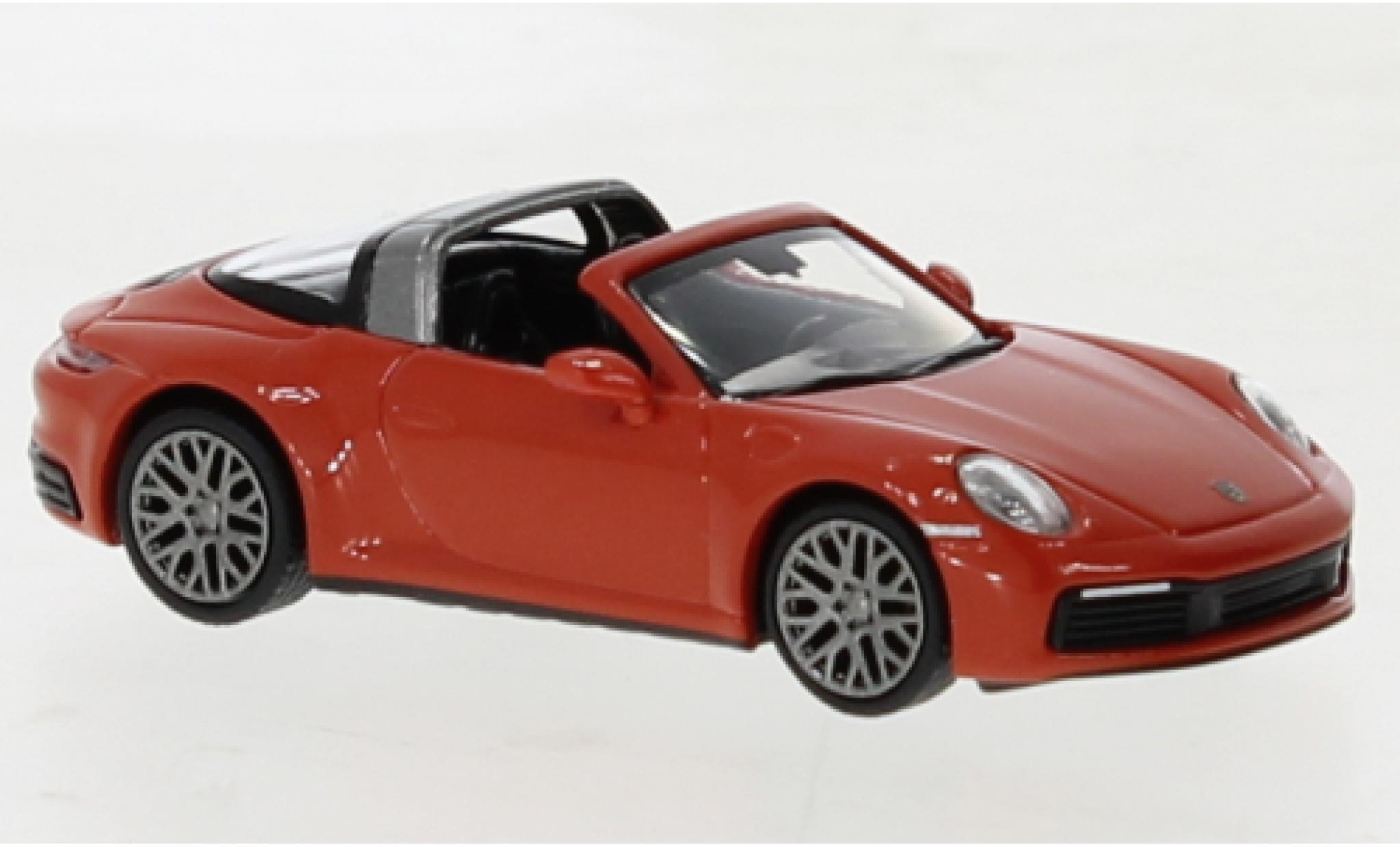 Porsche 992 Targa 1/87 Minichamps 911  4 orange 2020 diecast model cars